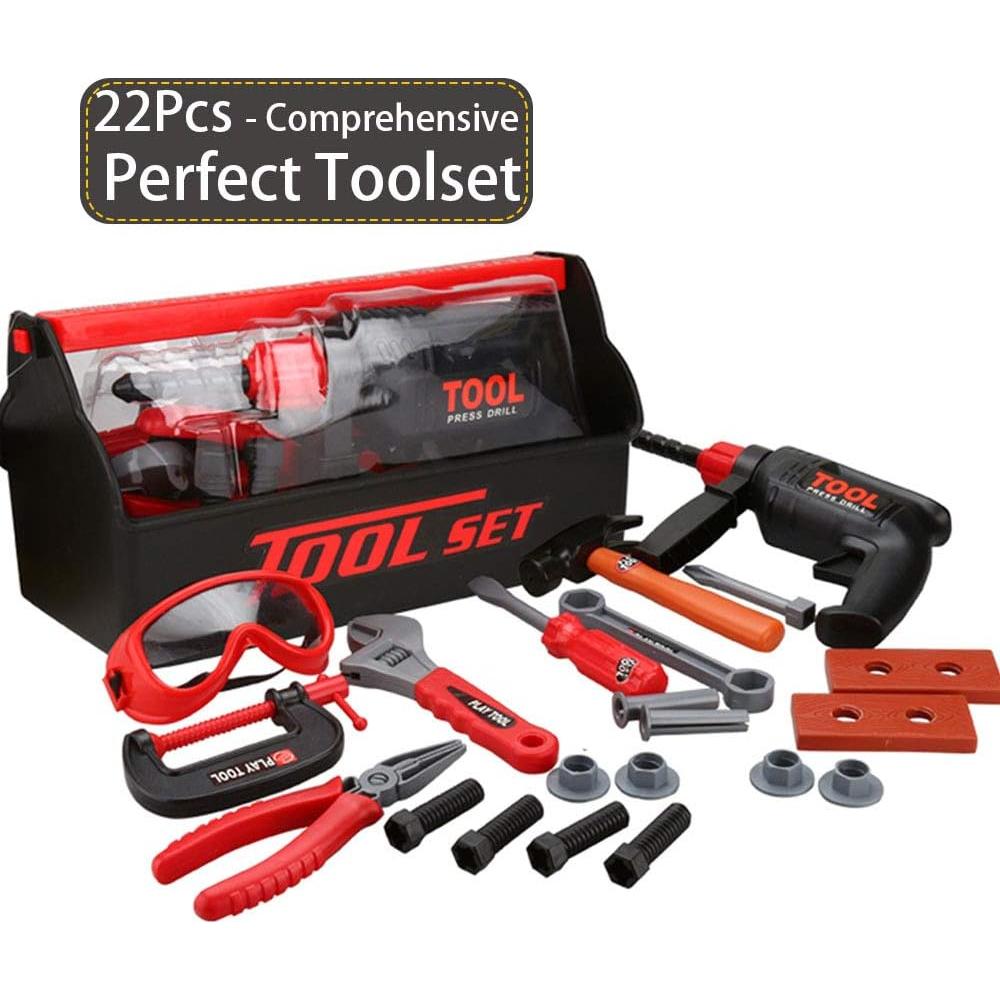 Juego de herramientas para niños KEJIH 21 piezas con caja