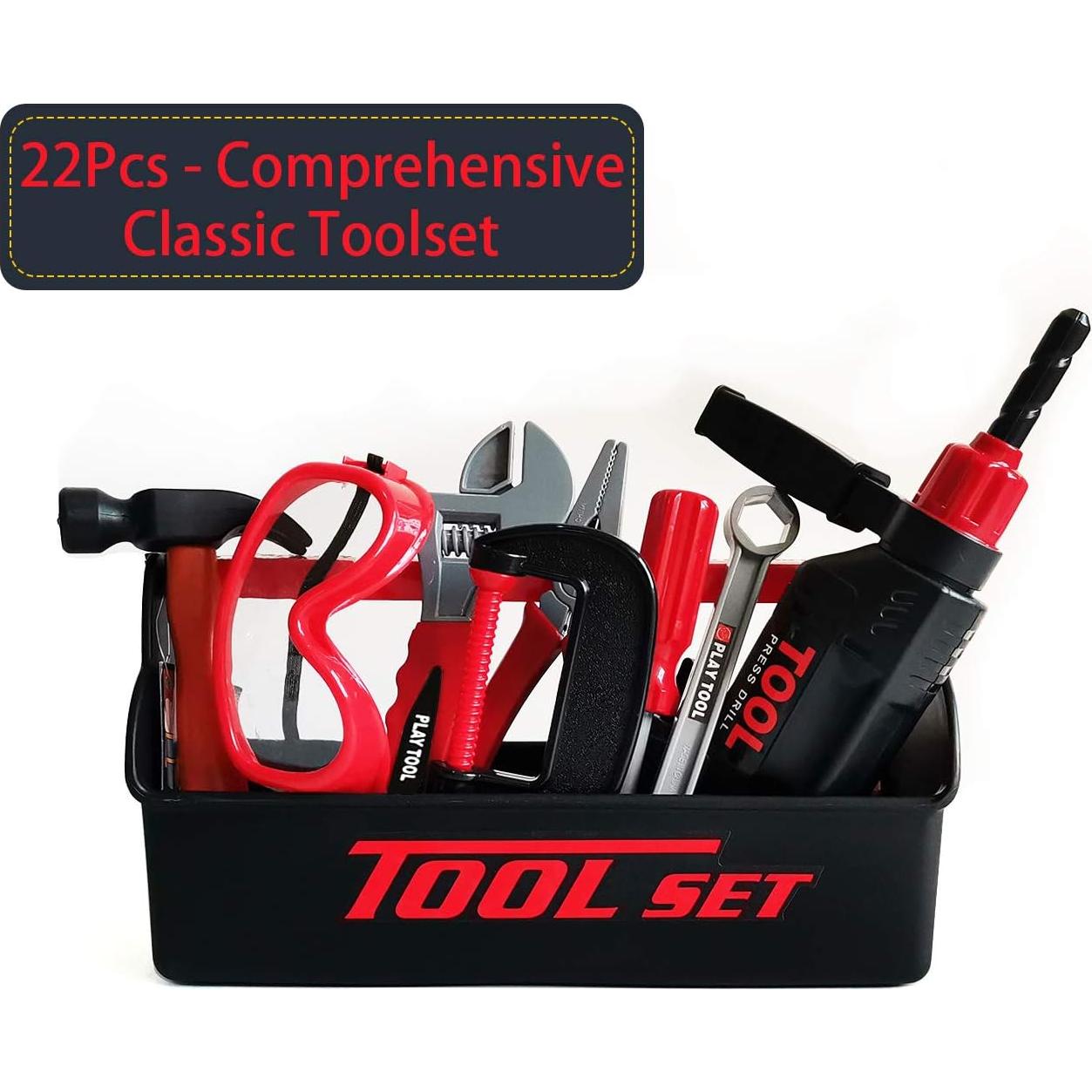 Juego de herramientas para niños KEJIH 21 piezas con caja