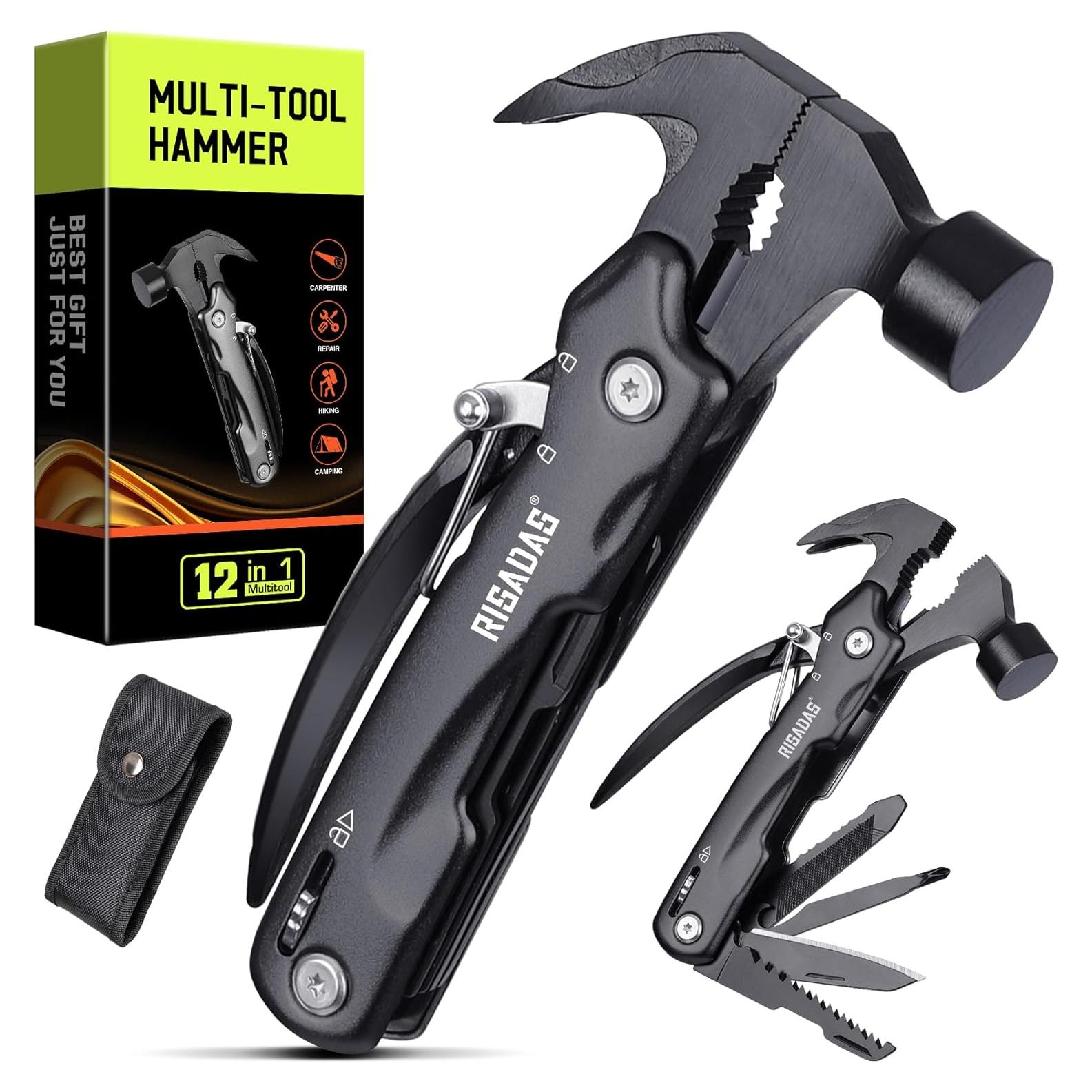 Martillo Multiherramienta 12-en-1 RISADAS con Bolsa de Nylon