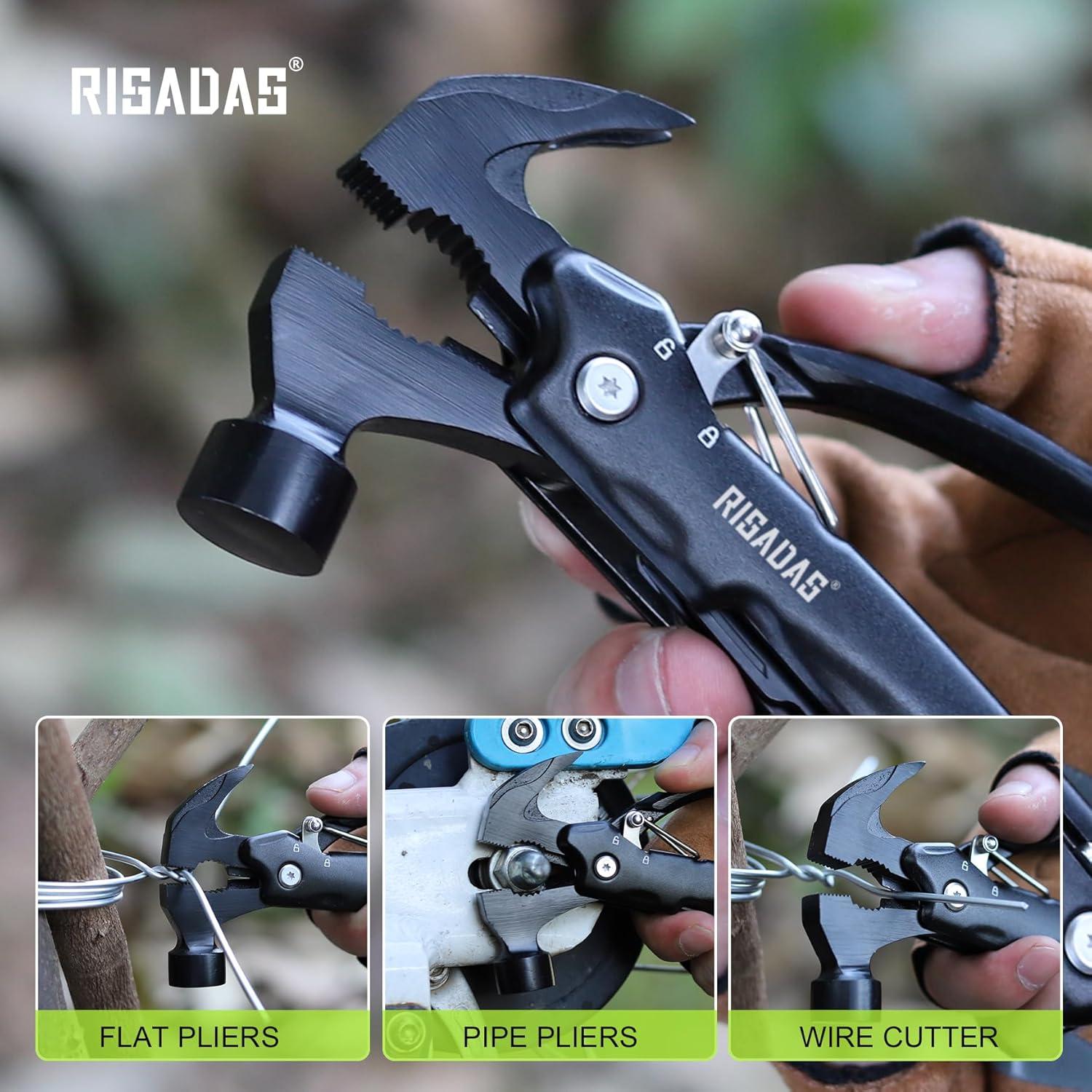 Martillo Multiherramienta 12-en-1 RISADAS con Bolsa de Nylon