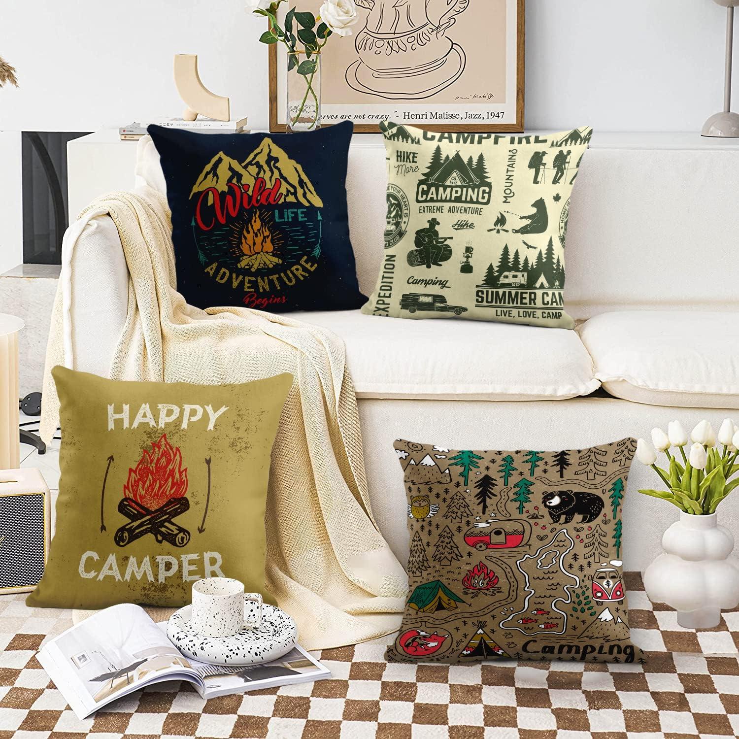 Conjunto 4 Fundas de Cojín Decorativas Emvency 40x40 cm