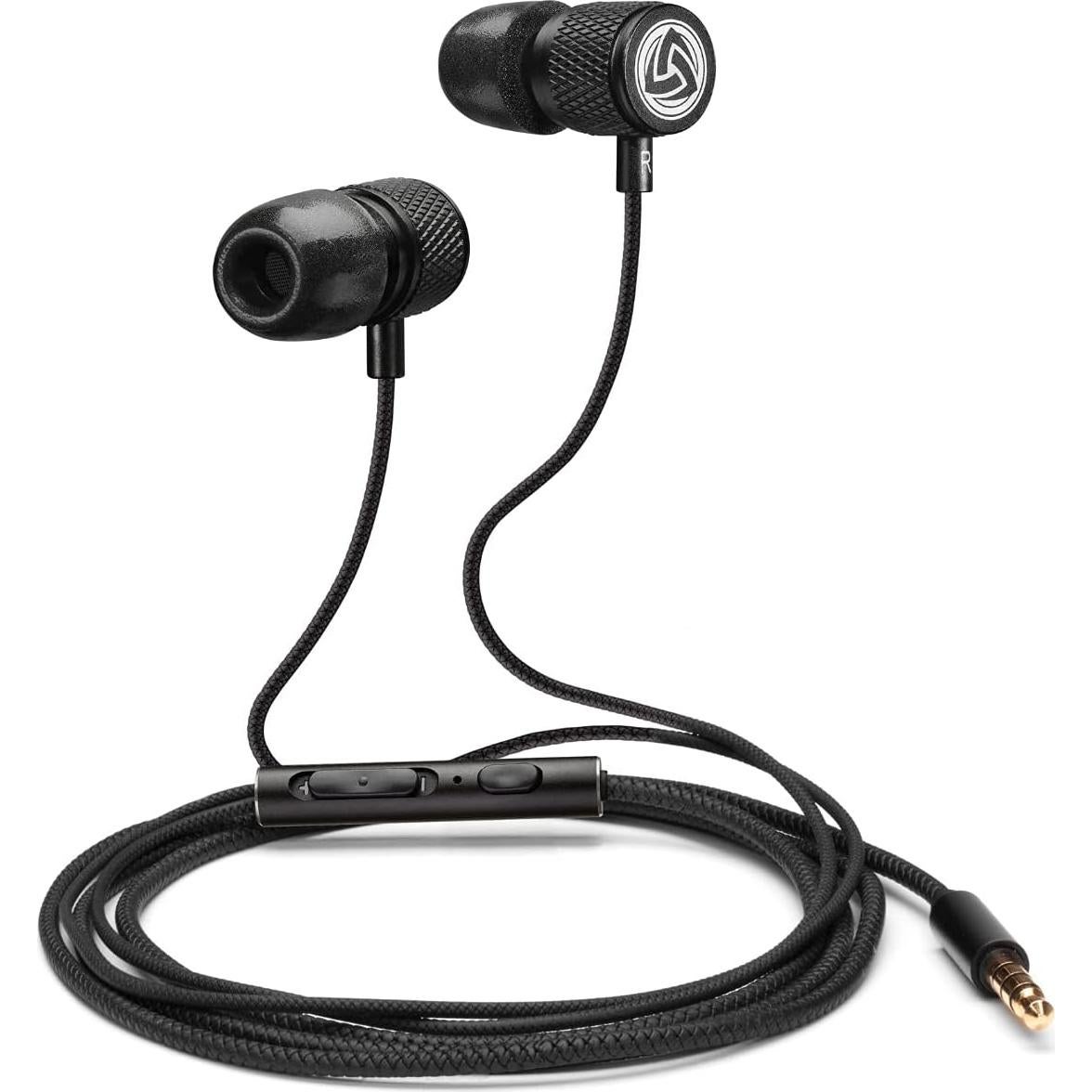 Auriculares In-Ear LUDOS ULTRA con Micrófono 1.28m Negro