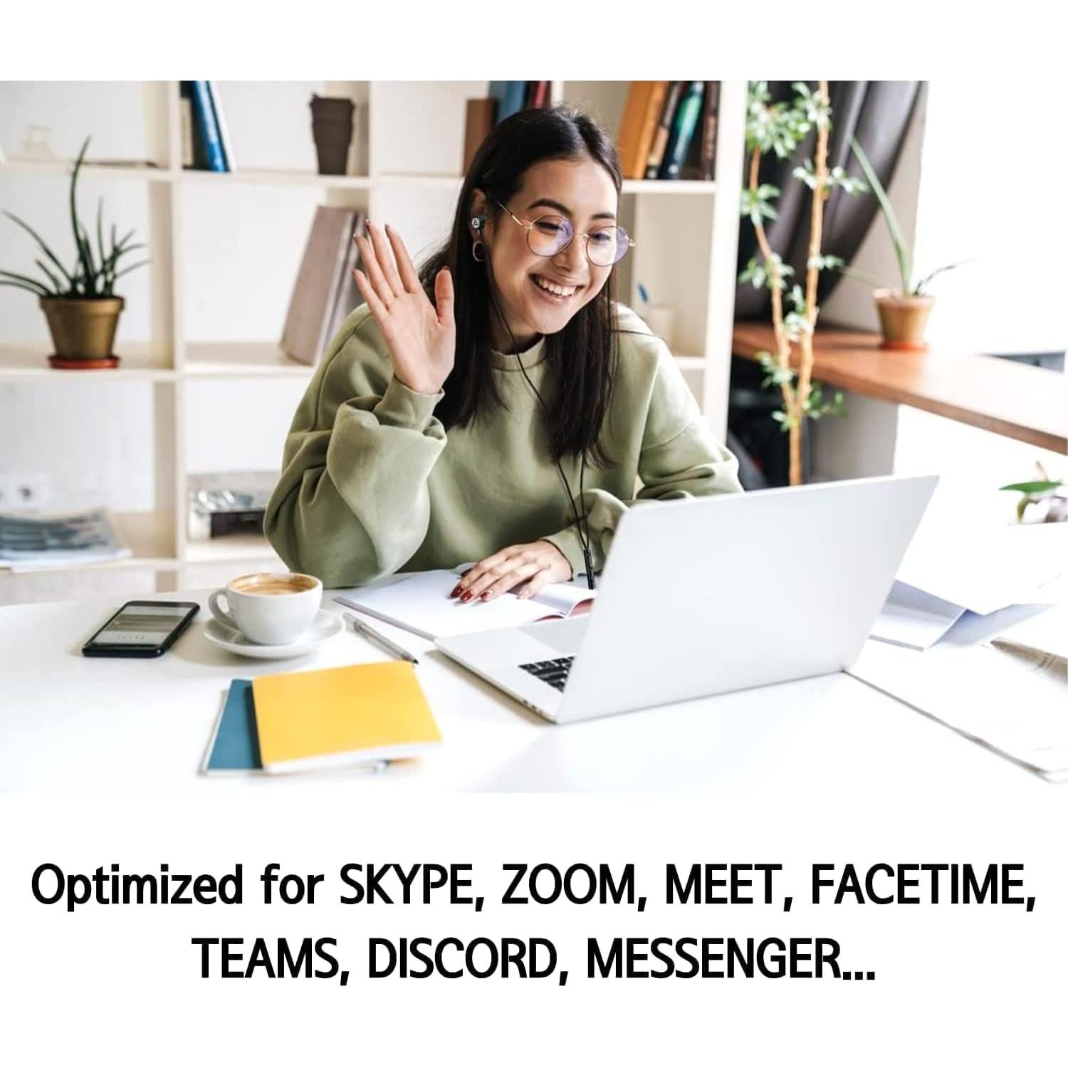 Auriculares In-Ear LUDOS ULTRA con Micrófono 1.28m Negro