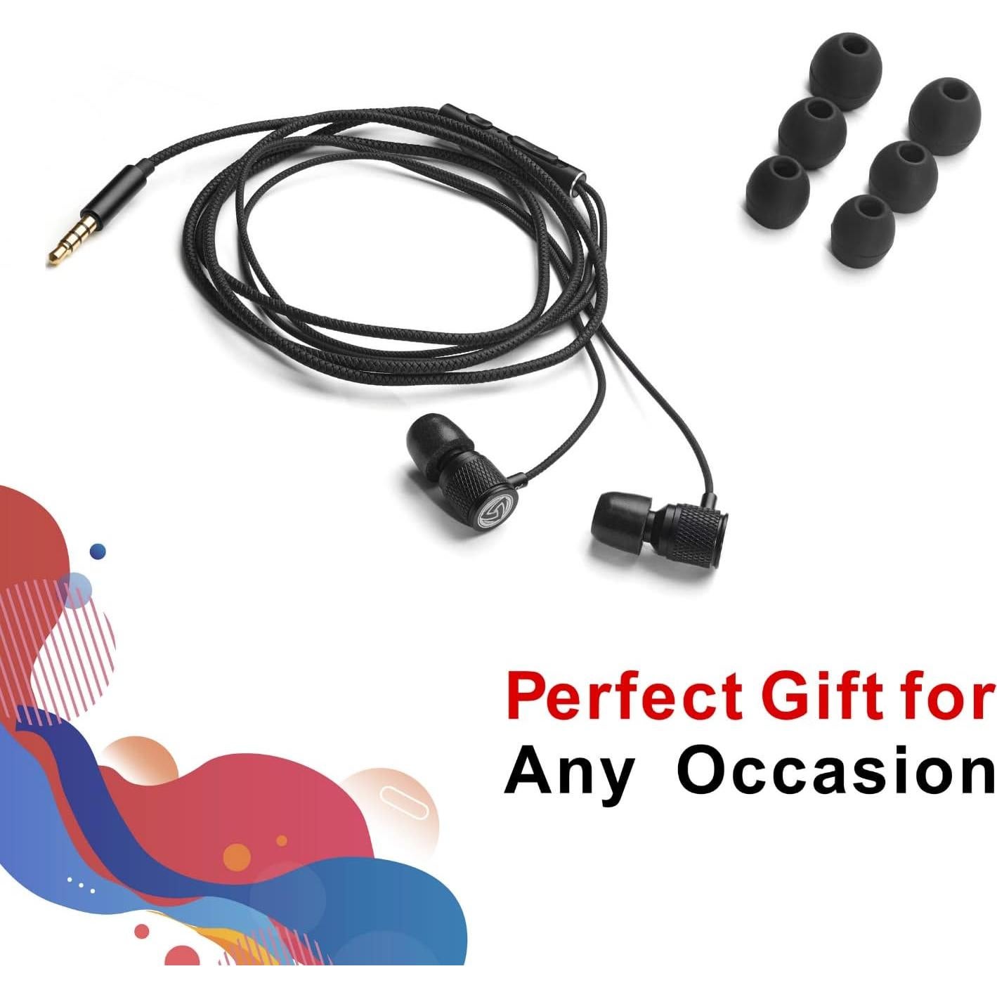 Auriculares In-Ear LUDOS ULTRA con Micrófono 1.28m Negro