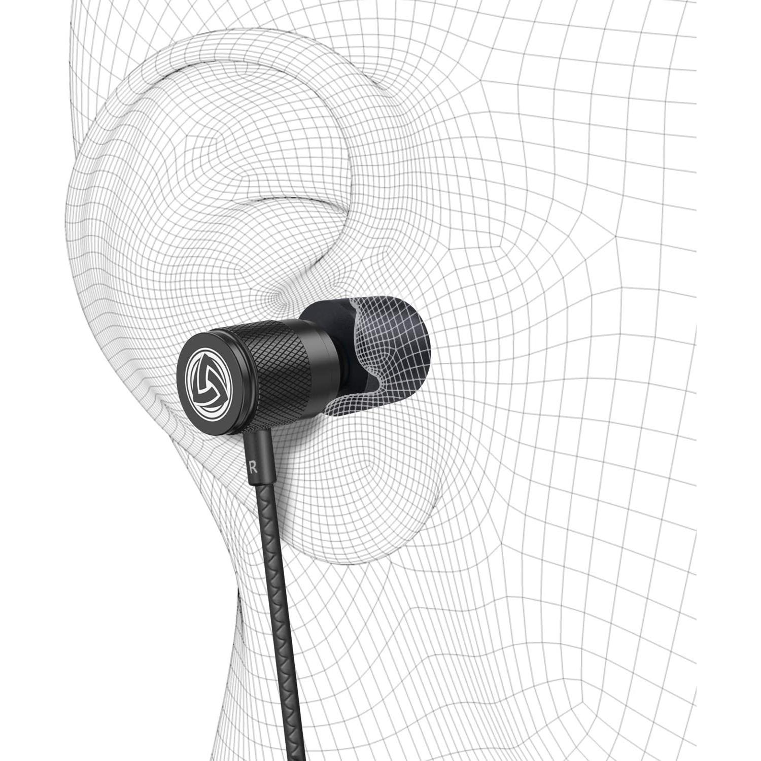 Auriculares In-Ear LUDOS ULTRA con Micrófono 1.28m Negro