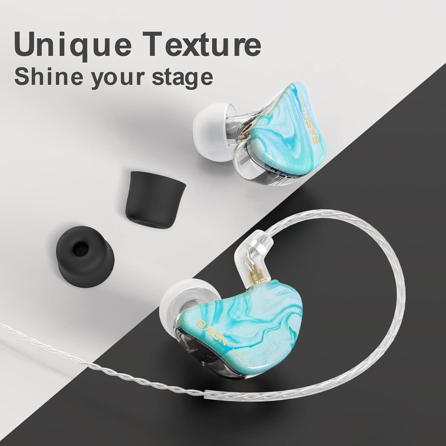 Auriculares in ear BASN Bsinger MMCX HiFi 3 Controladores