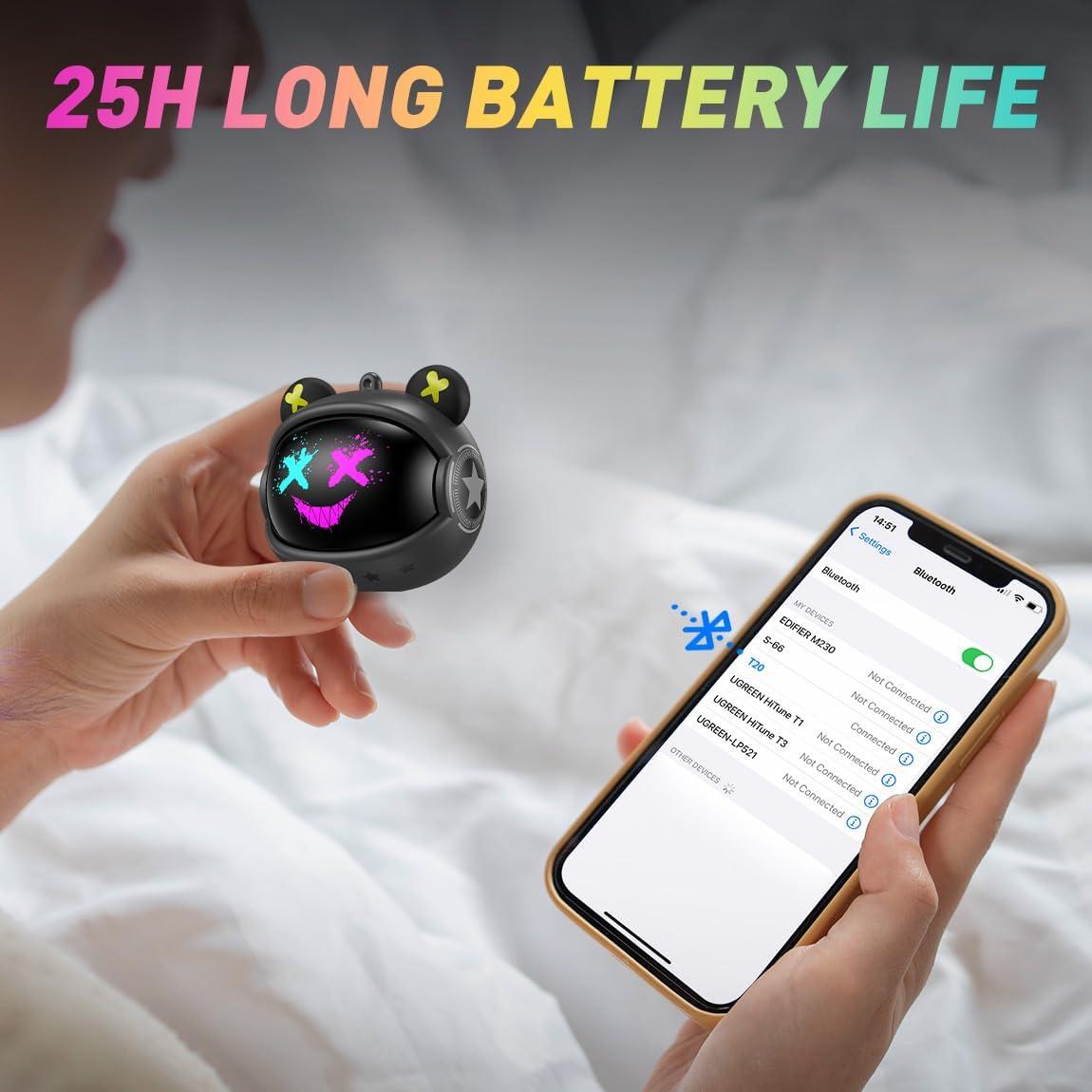 Auriculares Inalámbricos ONIKUMA T20 Negro Bluetooth 5.3 HiFi