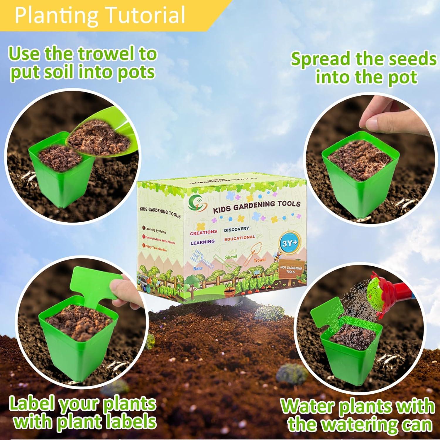 Juego de Jardinería para Niños 12 PCS Vivianan Verde