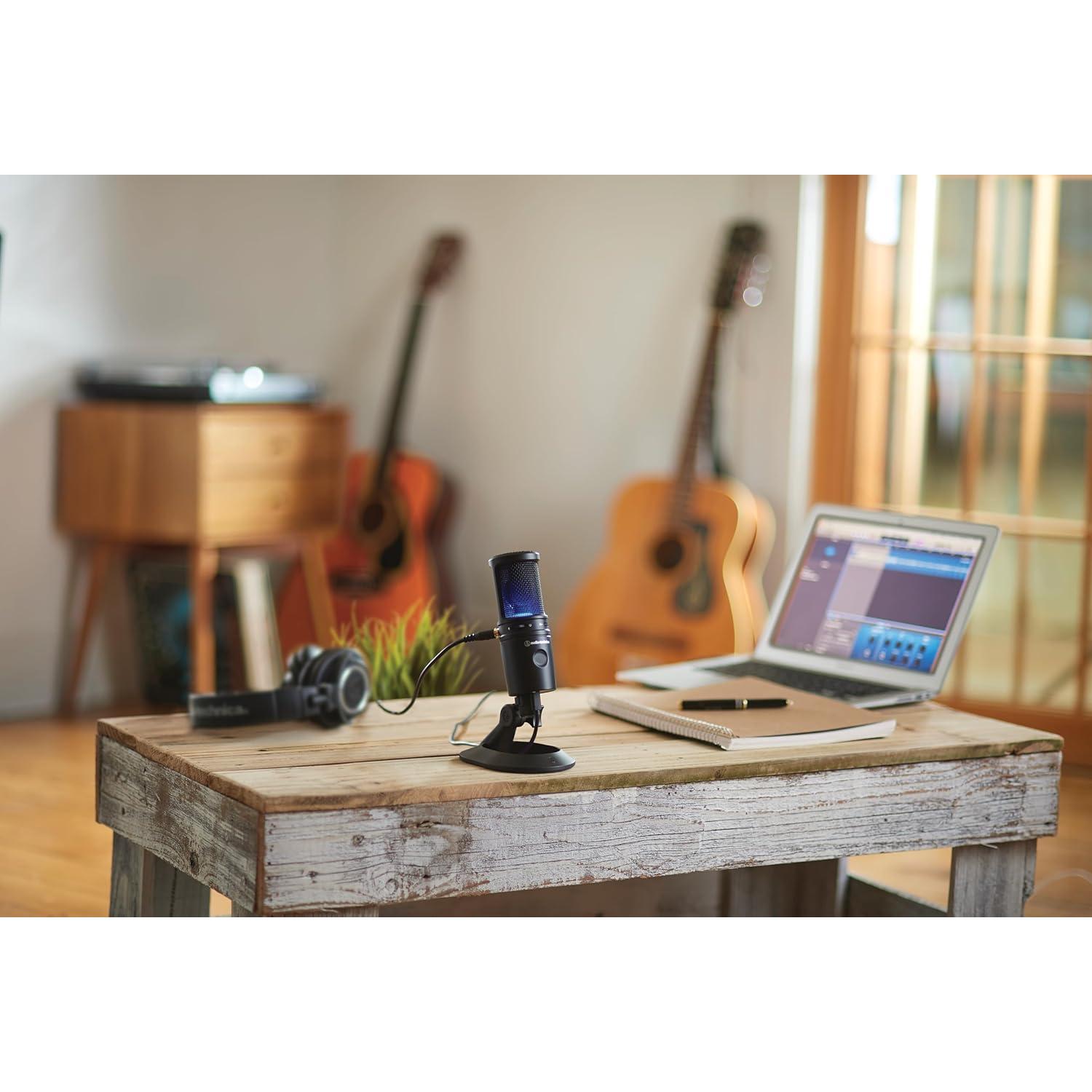 Micrófono USB Audio-Technica AT2020USB-X Cardioide 24-Bit