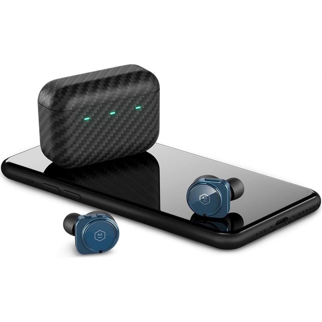 Auriculares Inalámbricos Master & Dynamic MW09 Azul con ANC