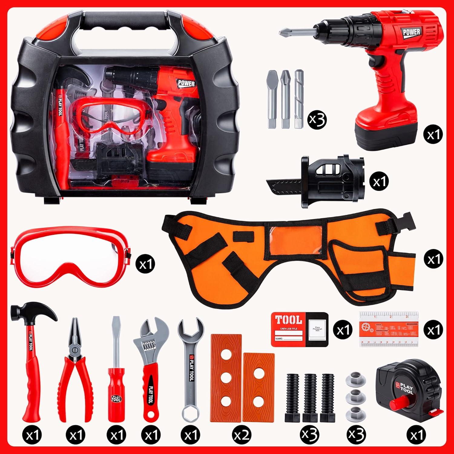 Juego de Herramientas para Niños Joyin 24 Piezas con Taladro