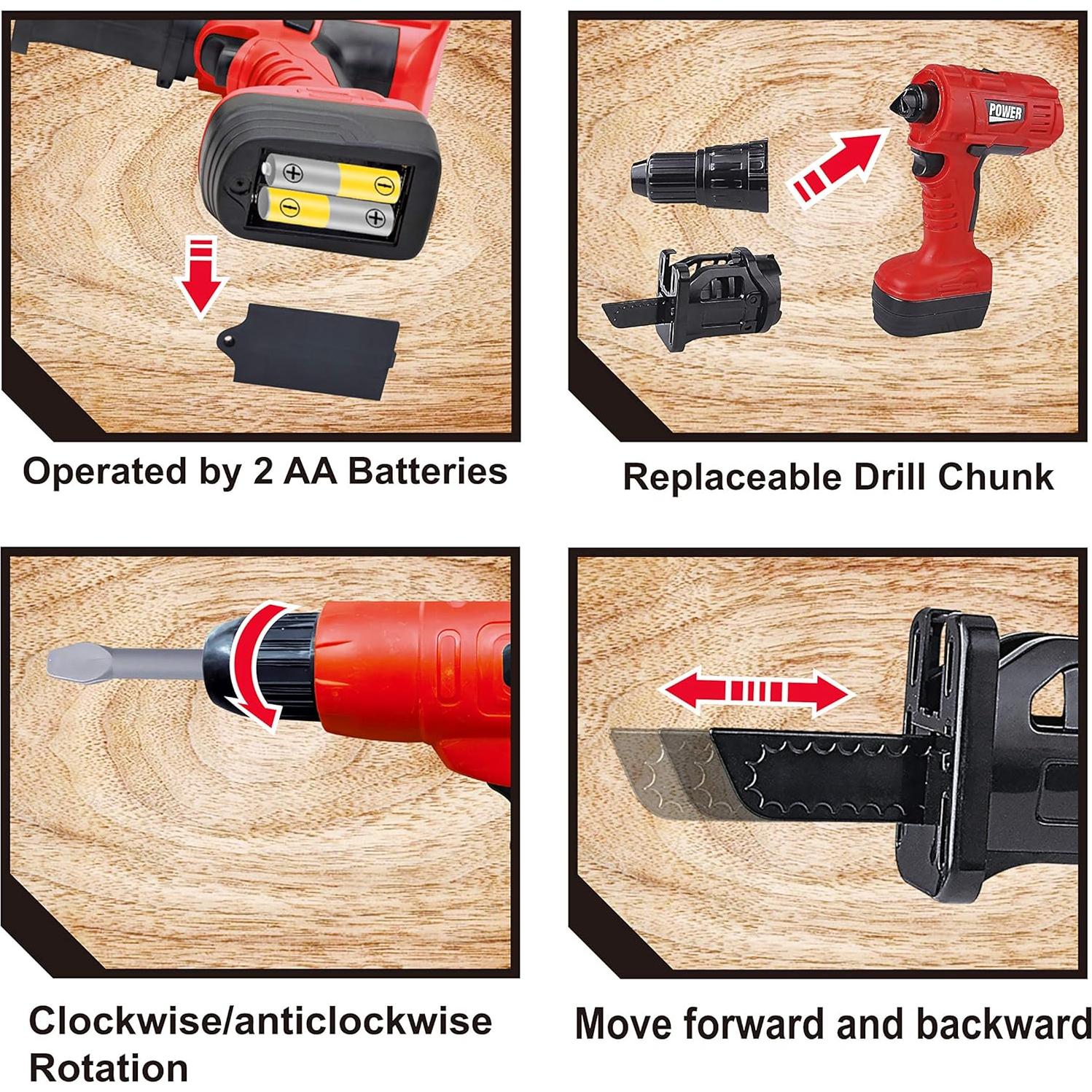 Juego de Herramientas para Niños Joyin 24 Piezas con Taladro