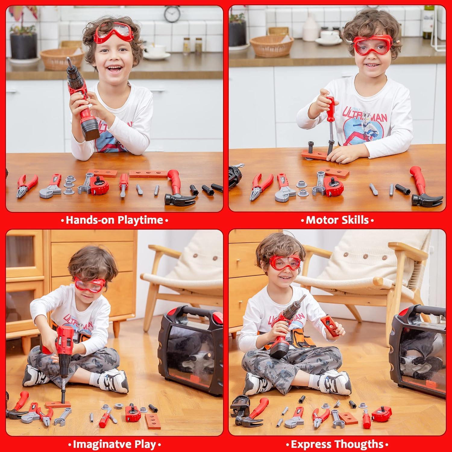 Juego de Herramientas para Niños Joyin 24 Piezas con Taladro