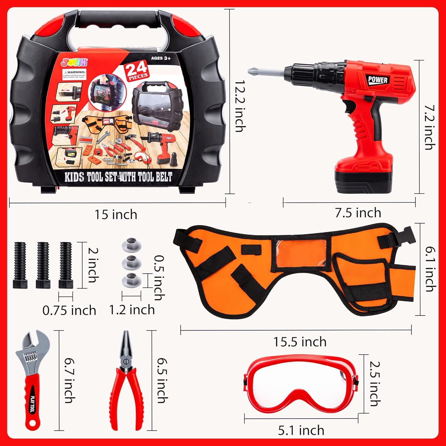 Juego de Herramientas para Niños Joyin 24 Piezas con Taladro