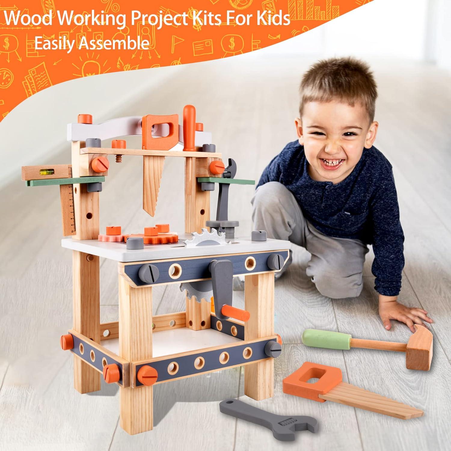 Banco de herramientas de madera Varbertos para niños 0,91 kg