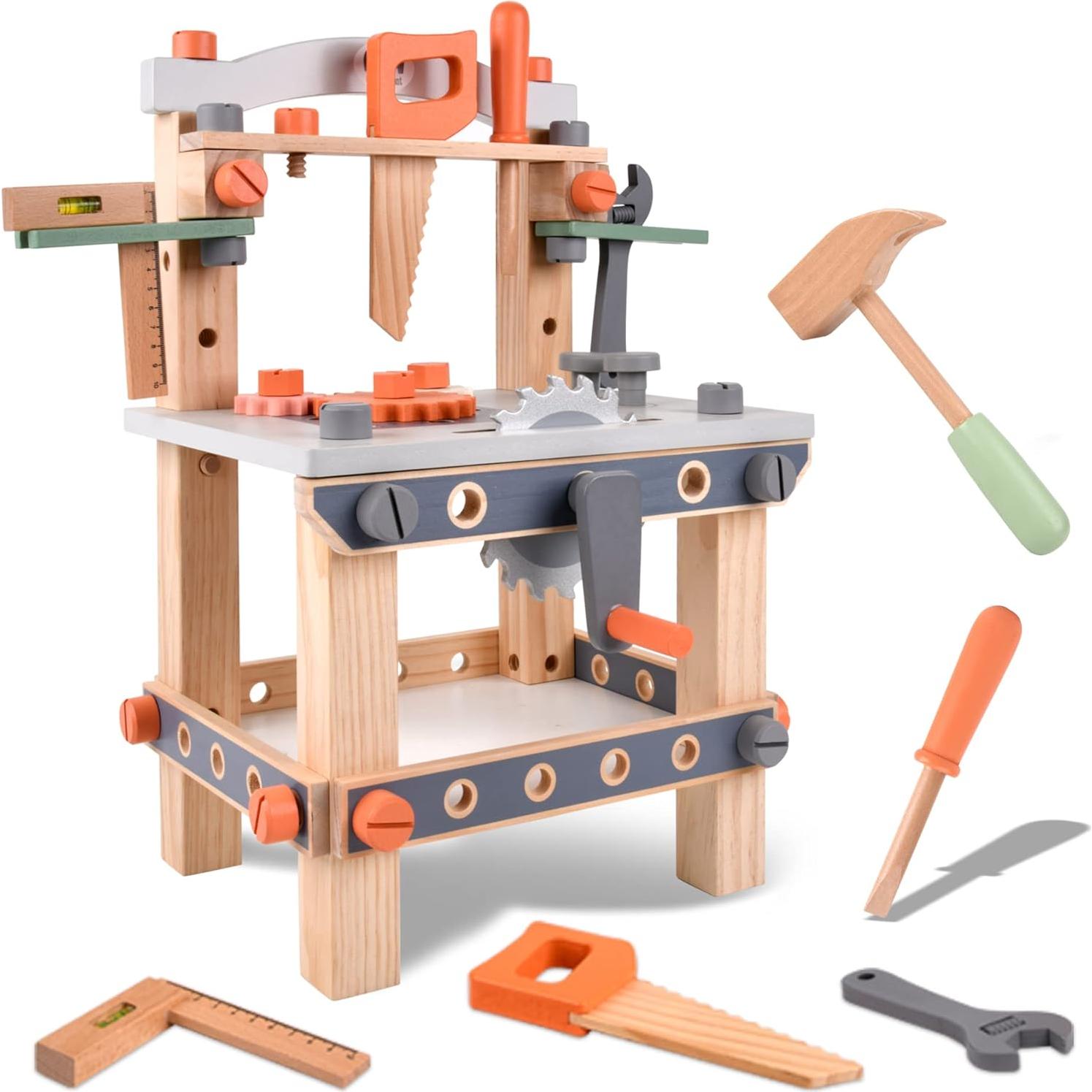 Banco de herramientas de madera Varbertos para niños 0,91 kg