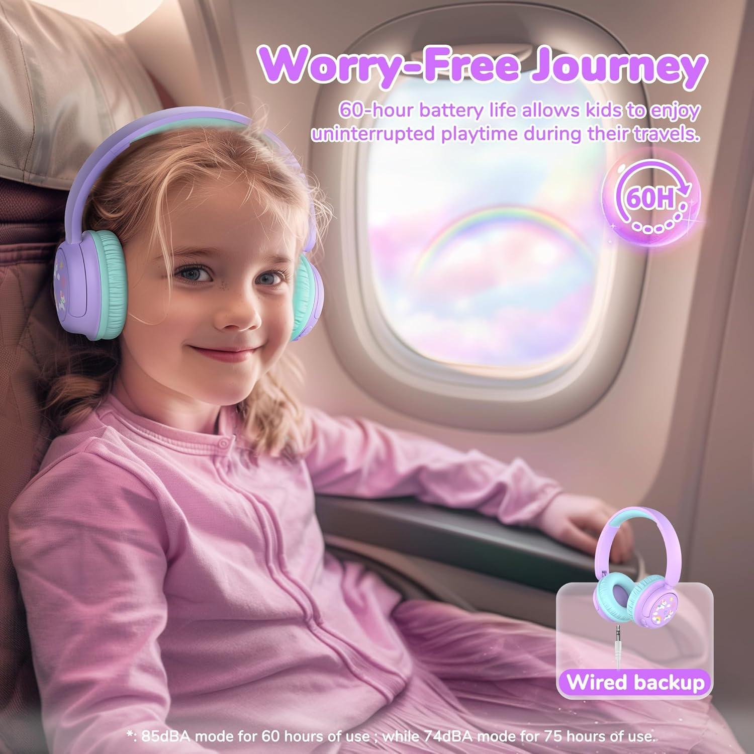 Auriculares Bluetooth iClever BTH22 para Niños 60H 74/85dBA