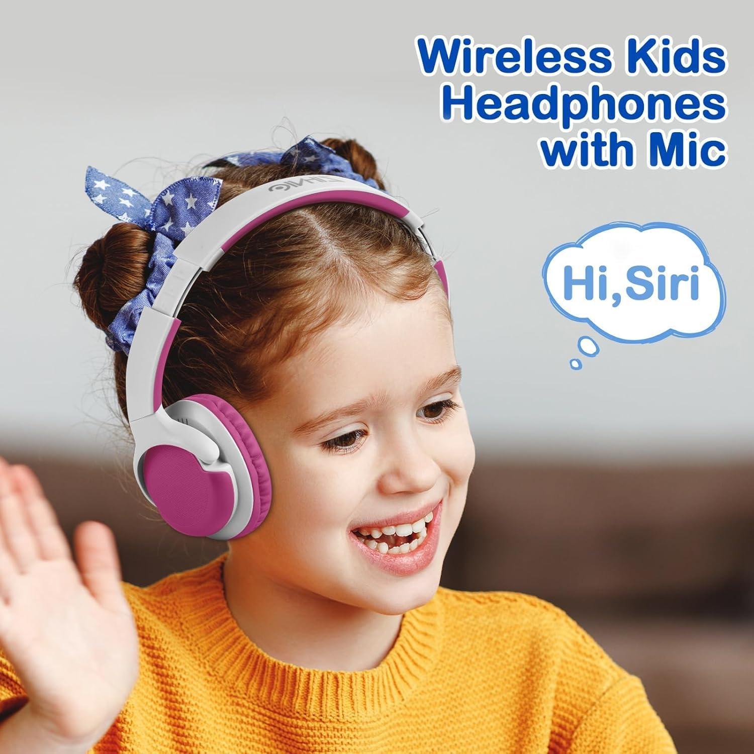 Auriculares Bluetooth ZIHNIC R1 para Niños - 40 Horas, Púrpura