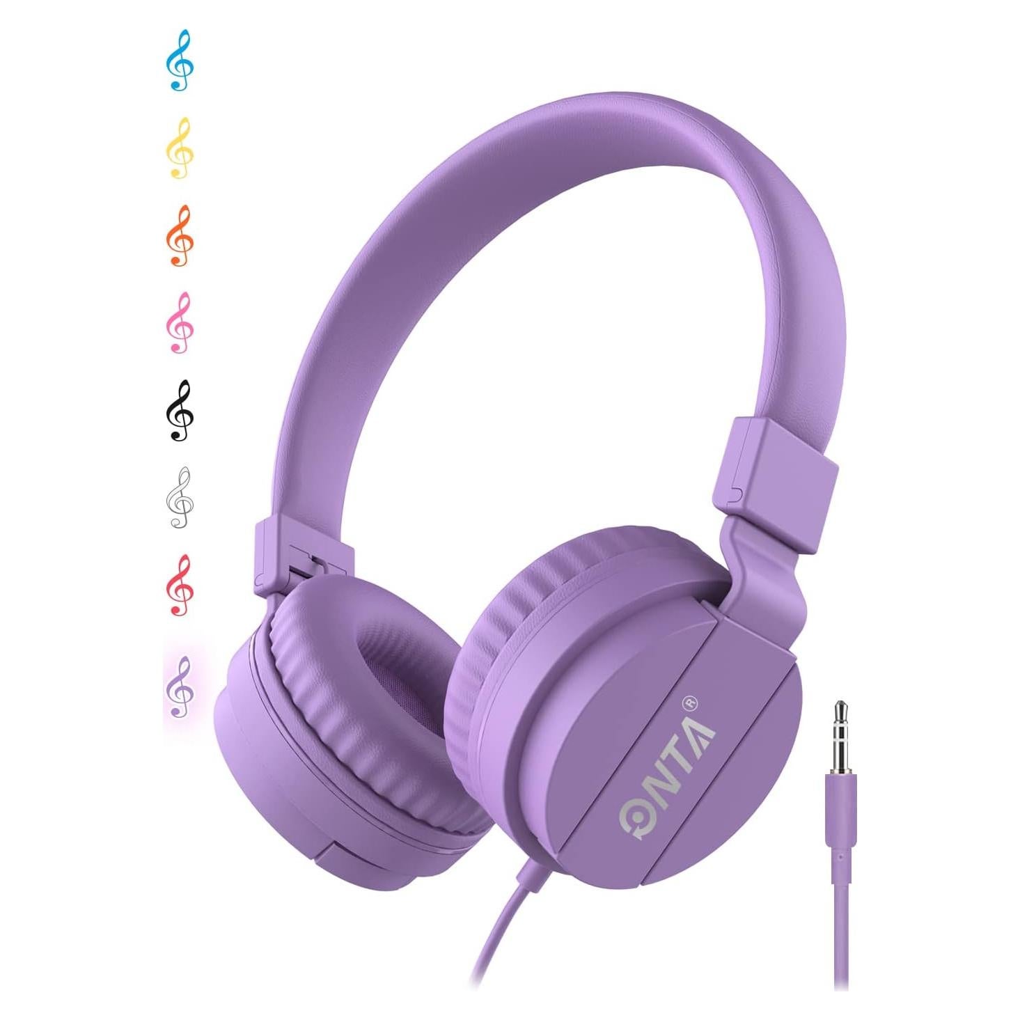 Auriculares ONTA-778 para Niños Púrpura con Cable 3.5mm