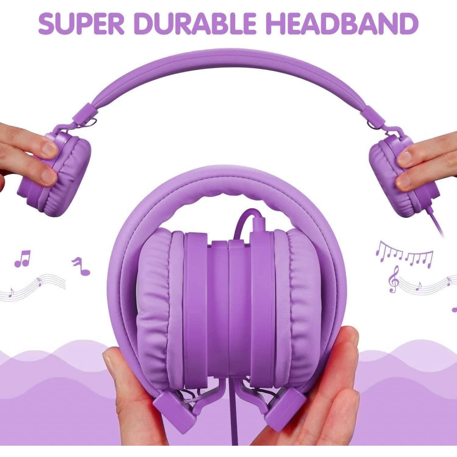 Auriculares ONTA-778 para Niños Púrpura con Cable 3.5mm