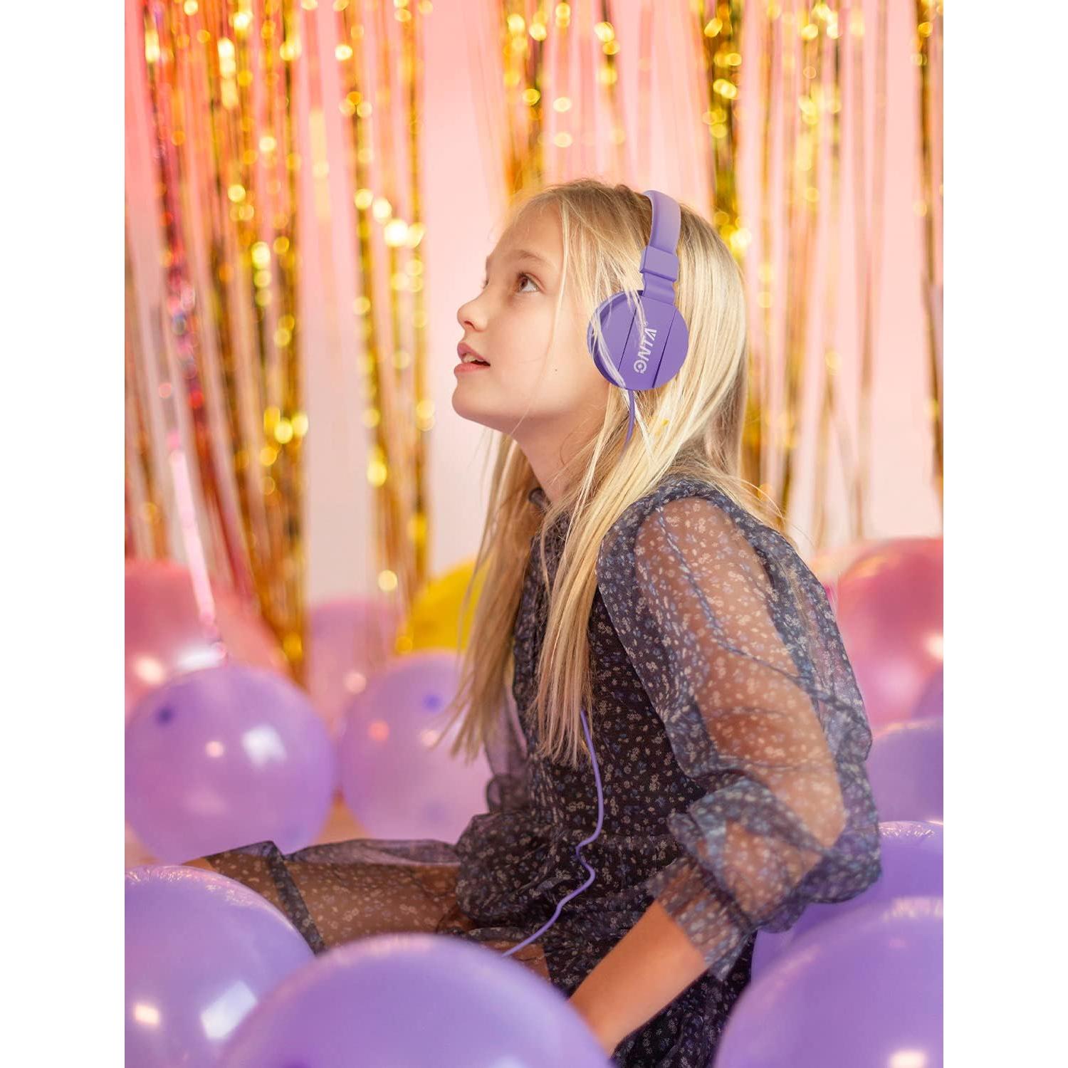 Auriculares ONTA-778 para Niños Púrpura con Cable 3.5mm