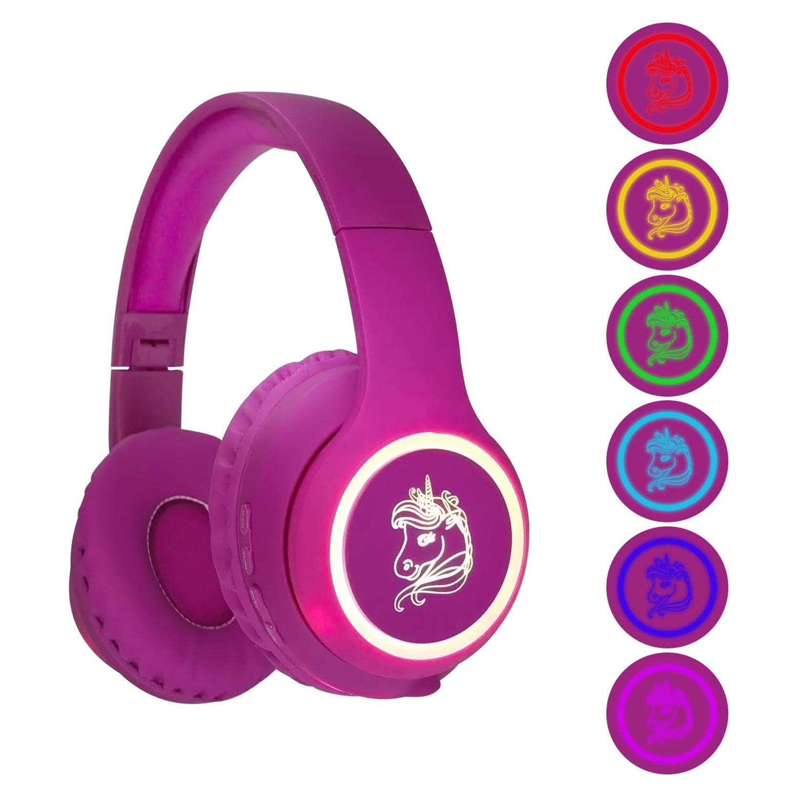 Auriculares Inalámbricos Yusonic Unicornio LED 6h Batería 93dB