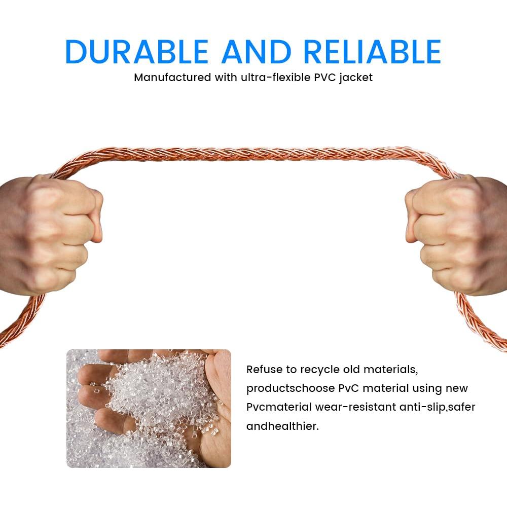 Cable de audio 6.35mm a dual 3.5mm Hifiman 1.2m cobre