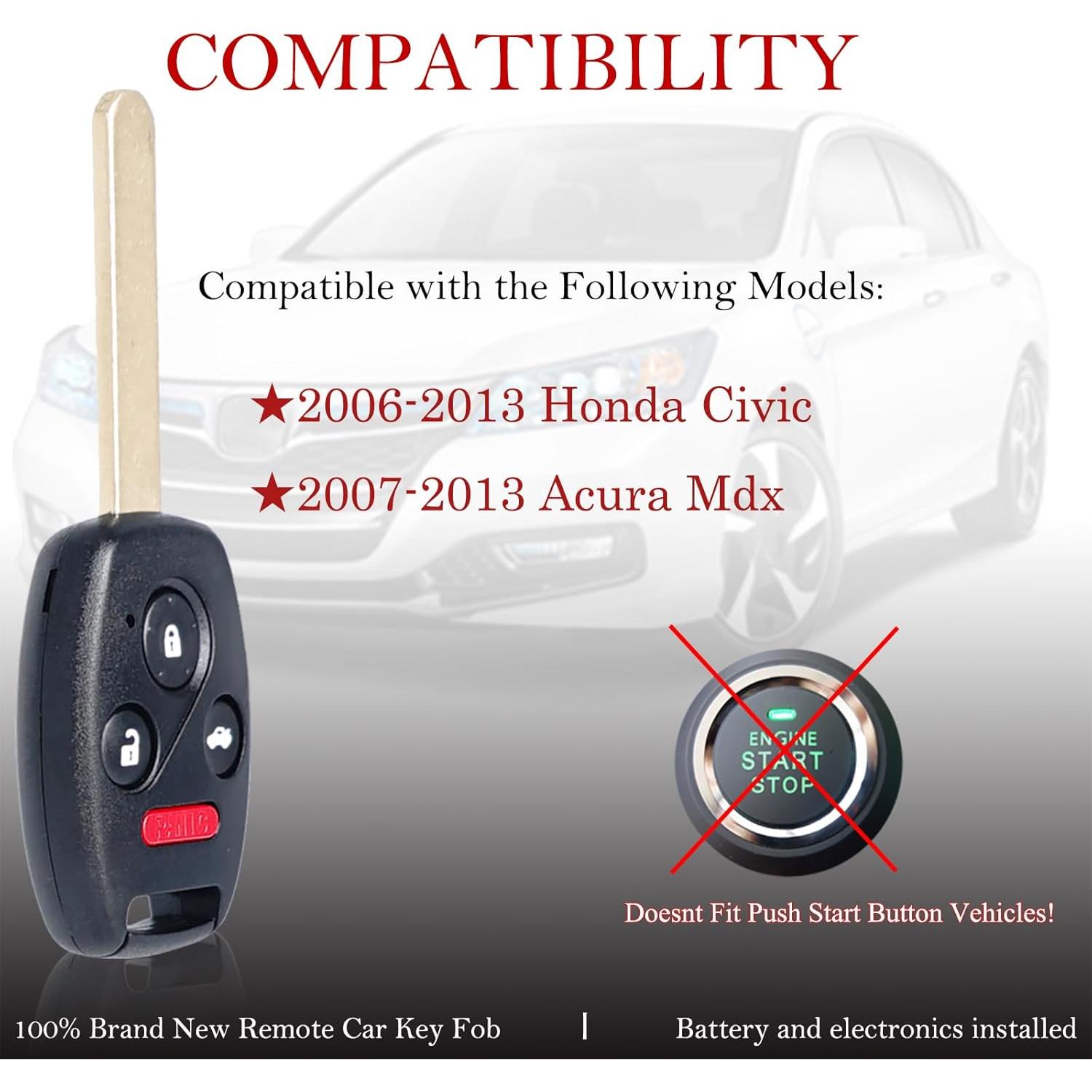 Control Remoto MechanMagic para Honda Civic 2006-2013