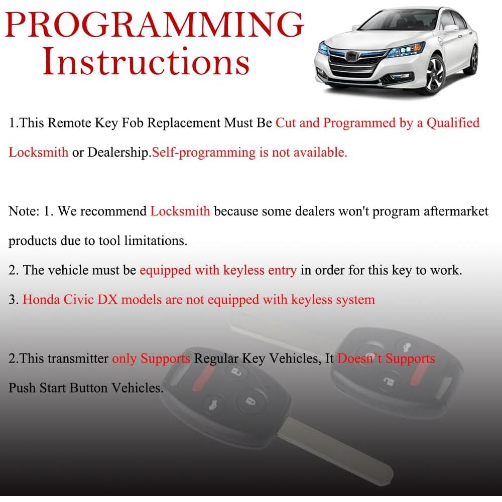 Control Remoto MechanMagic para Honda Civic 2006-2013