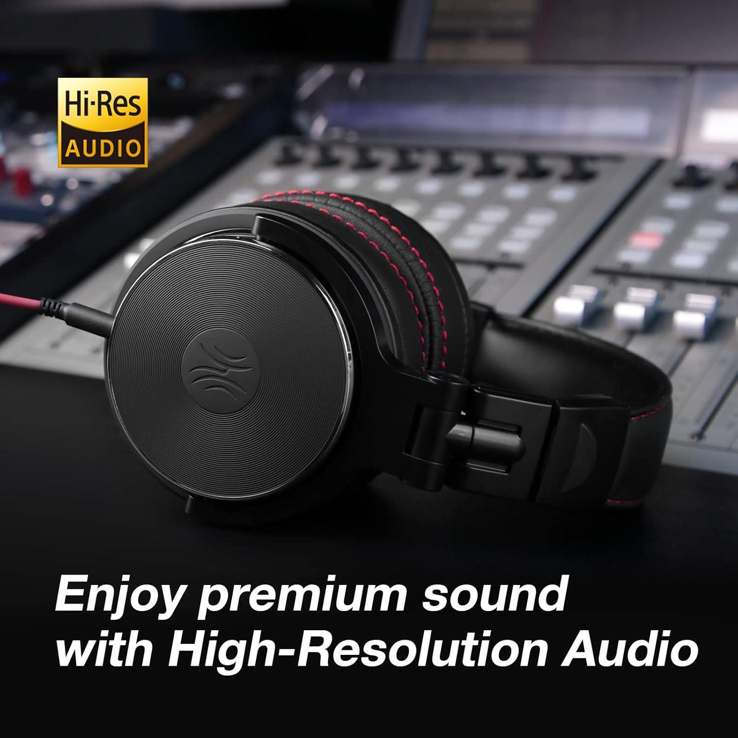 Auriculares Hi-Res OneOdio Pro-50 sobre la Oreja 50mm Negro