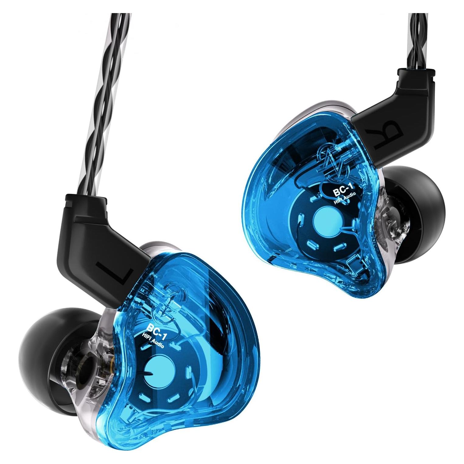 Auriculares CCZ Melody con Cable HiFi 1DD 1BA Azul