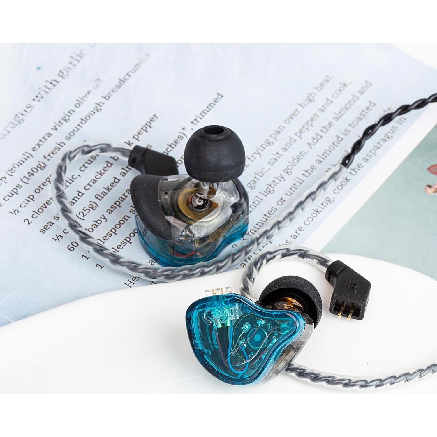 Auriculares CCZ Melody con Cable HiFi 1DD 1BA Azul