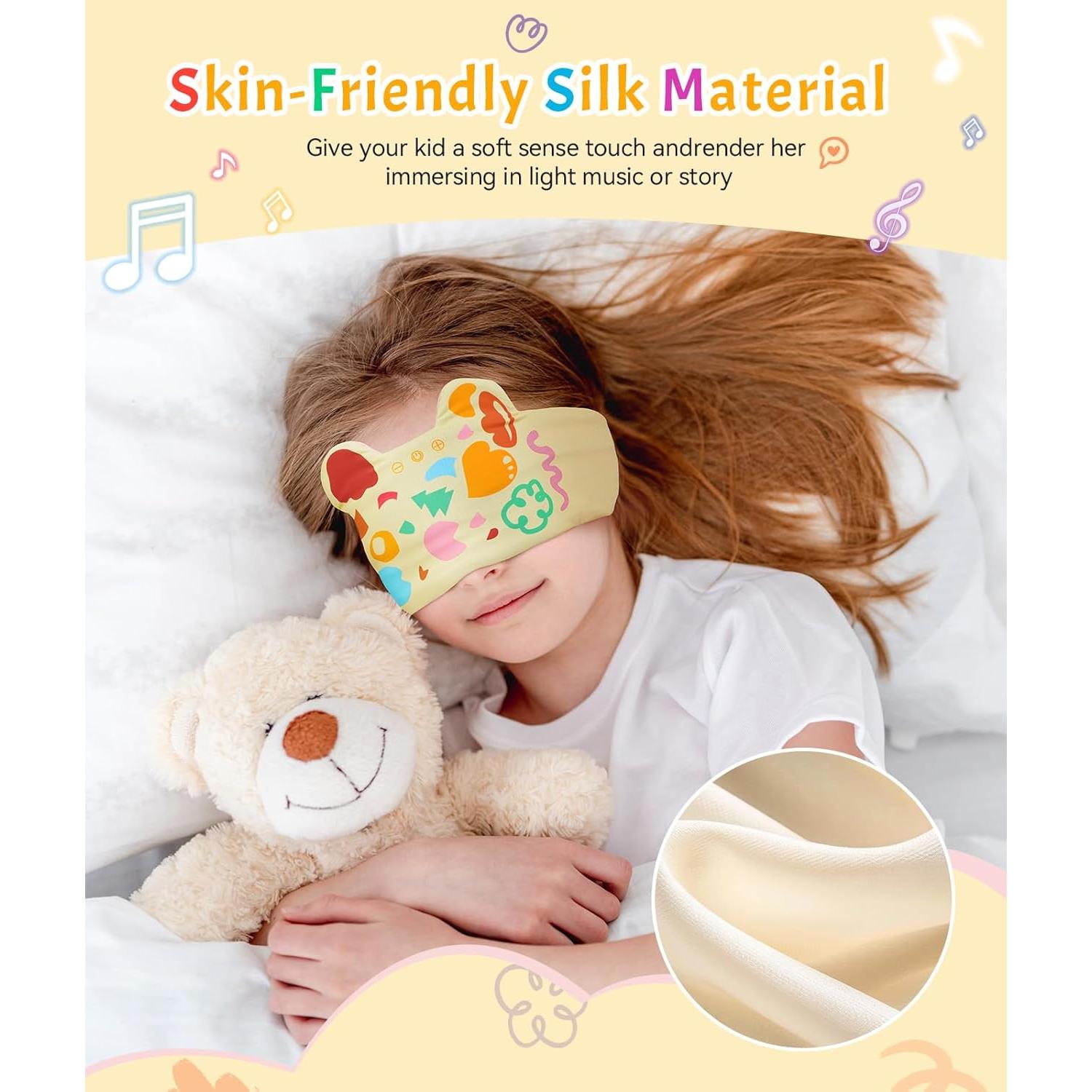 Auriculares Bluetooth para Niños LC-dolida Amarillo - Volumen Seguro