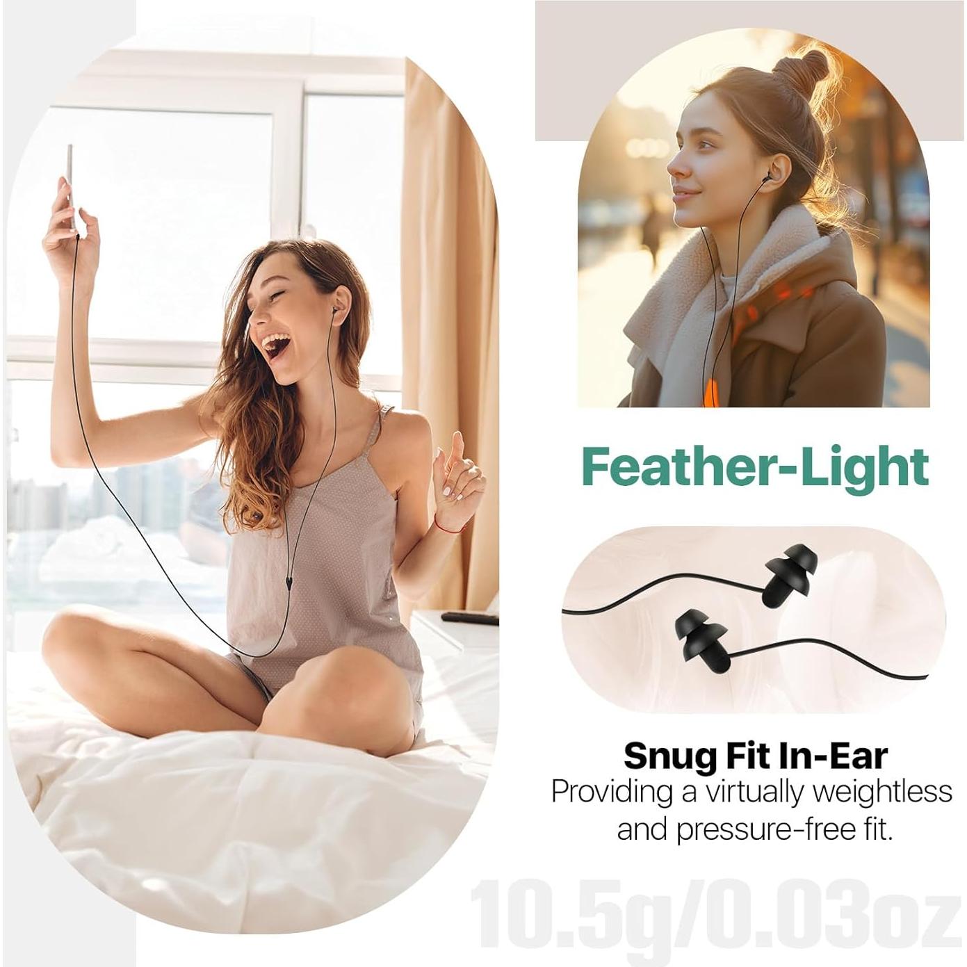 Auriculares para dormir Hearprotek SE03-T 02N USB-C Silicona