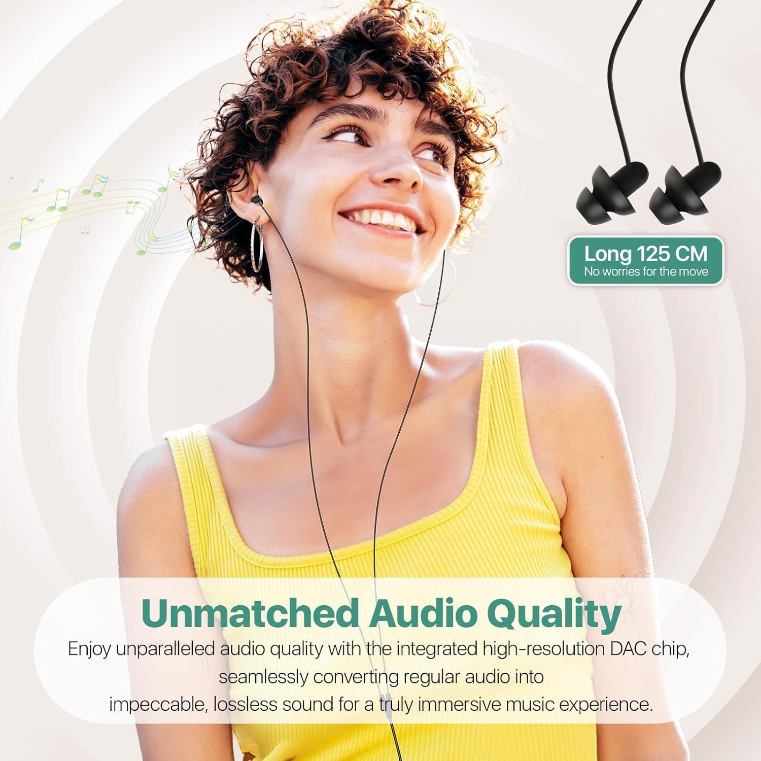 Auriculares para dormir Hearprotek SE03-T 02N USB-C Silicona