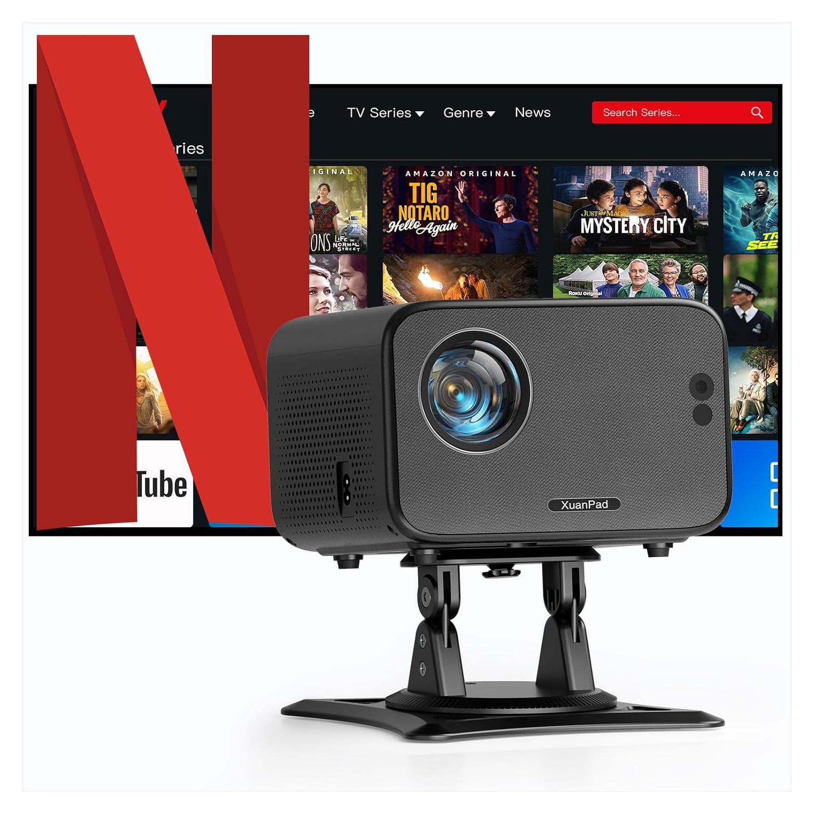 Proyector Portátil XuanPad Full HD 1080P WiFi Bluetooth 4K