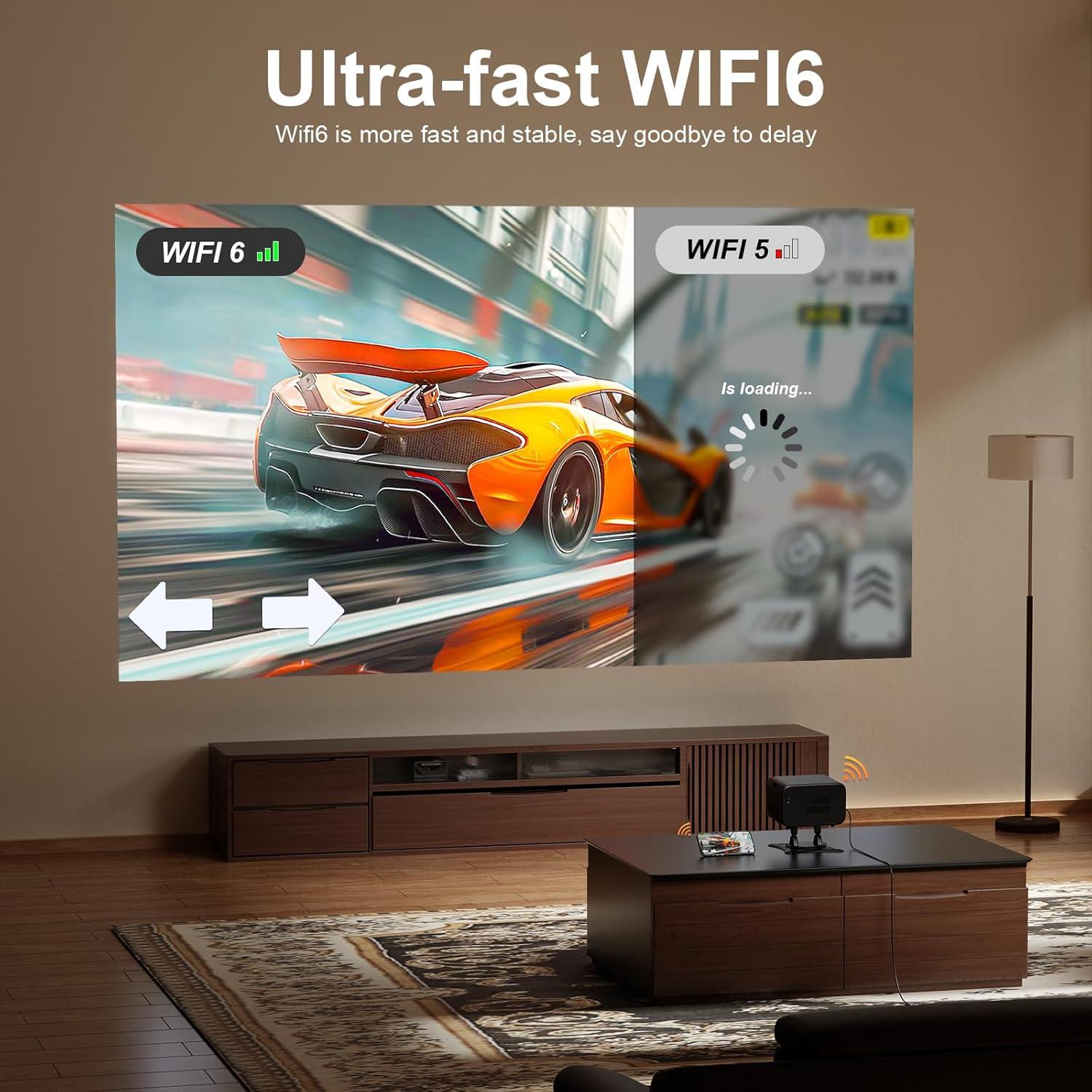 Proyector Portátil XuanPad Full HD 1080P WiFi Bluetooth 4K