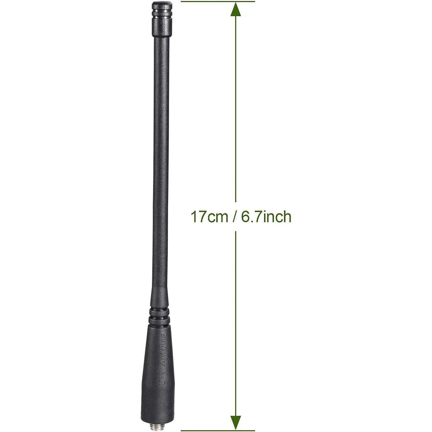 Antena Bingfu VHF UHF 136-470MHz 3dBi SMA Femenina Paquete de 2