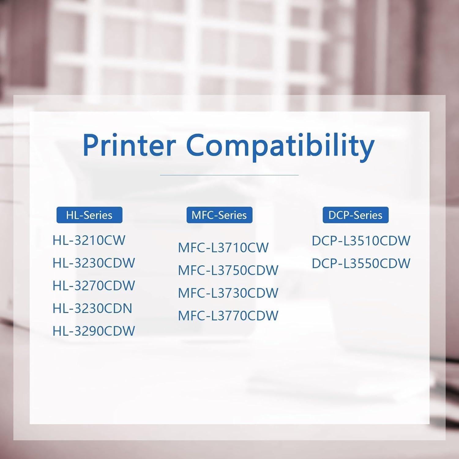 Juego de Unidad de Tambor 4 Pack Brother DR223CL - 1 Negro, 1 Cian, 1 Magenta, 1 Amarillo