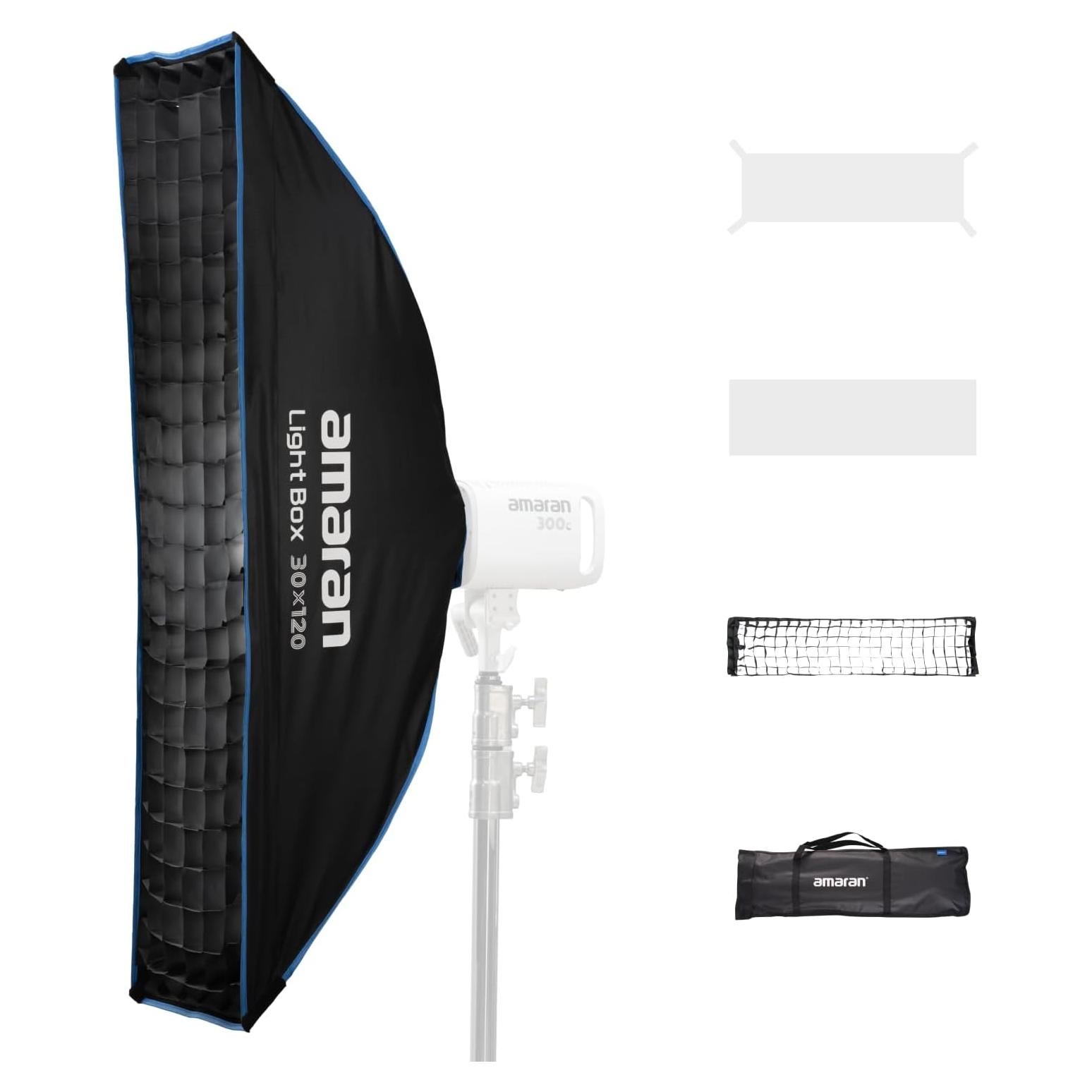 Softbox amaran Light Box 30x120cm con Montura Bowens