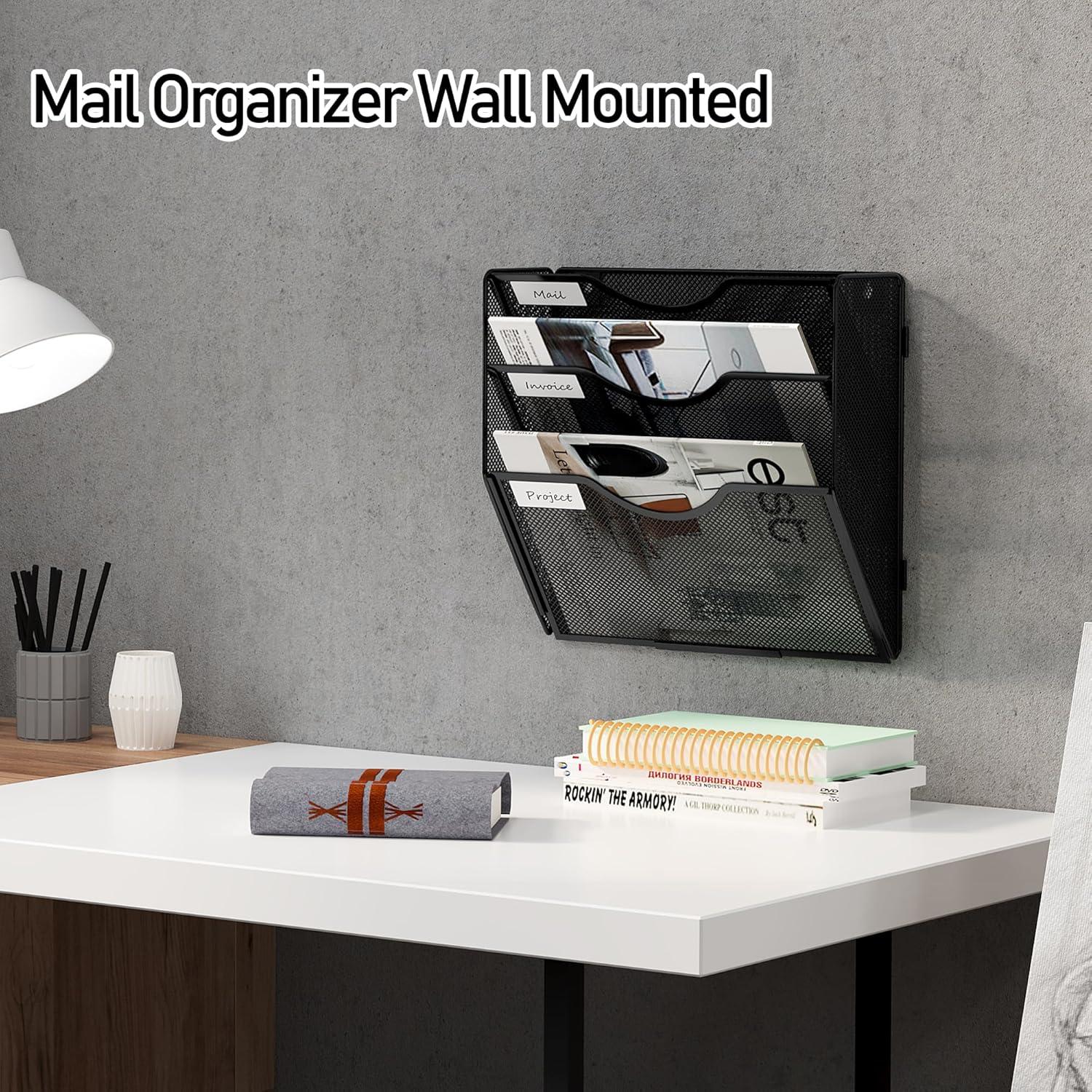 Organizador de Archivos de Pared Shenghong 3 Niveles Negro