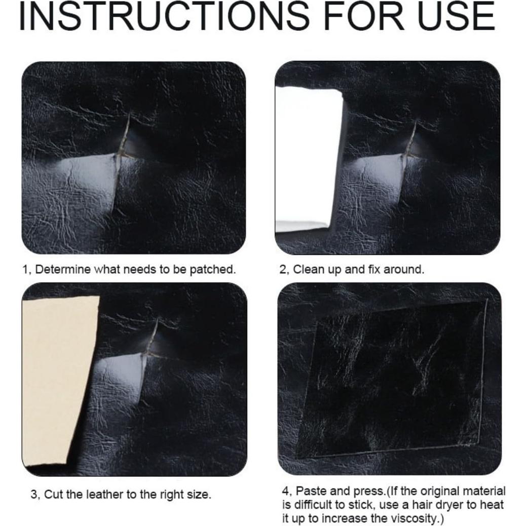 Cinta de Reparación de Cuero SiiRo 7.6x152cm Beige Autoadhesiva