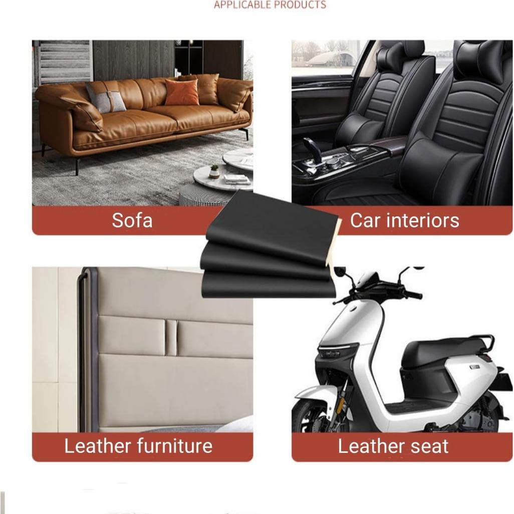 Cinta de Reparación de Cuero SiiRo 7.6x152cm Beige Autoadhesiva