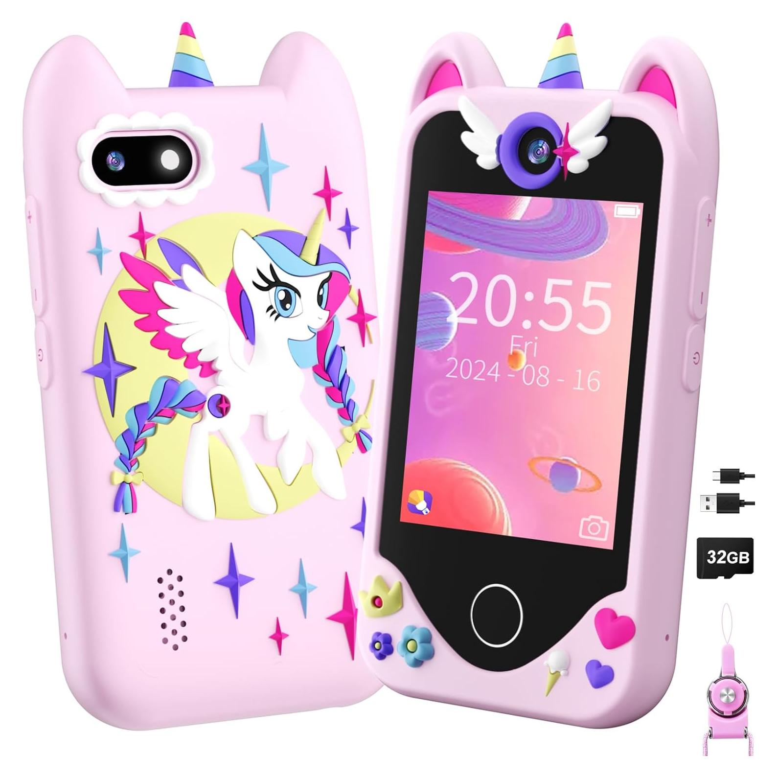 Teléfono Inteligente Yosfeng Unicornio Rosa 3-8 Años