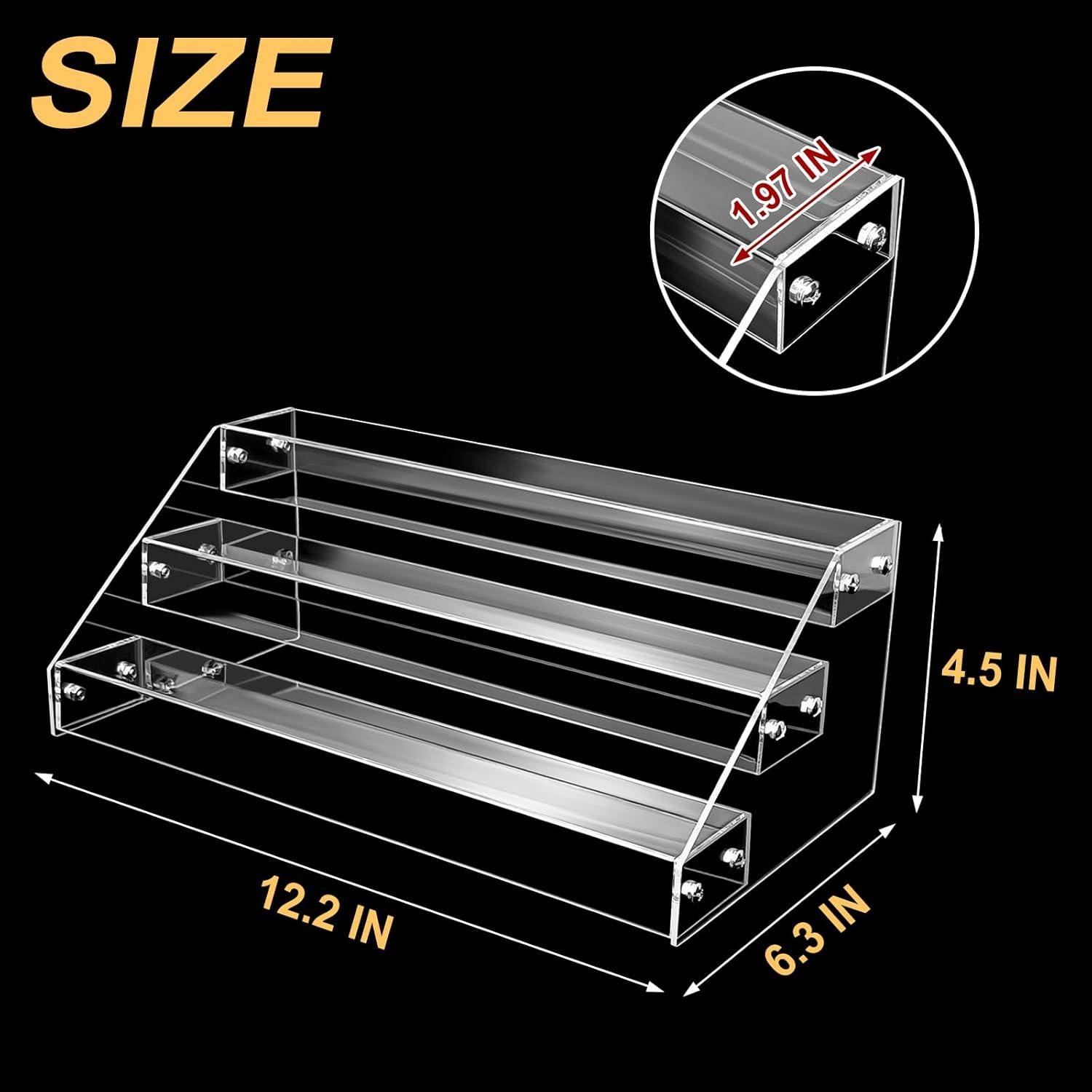 Soporte Acrílico 3 Niveles POUYRBA para Exhibición y Organización