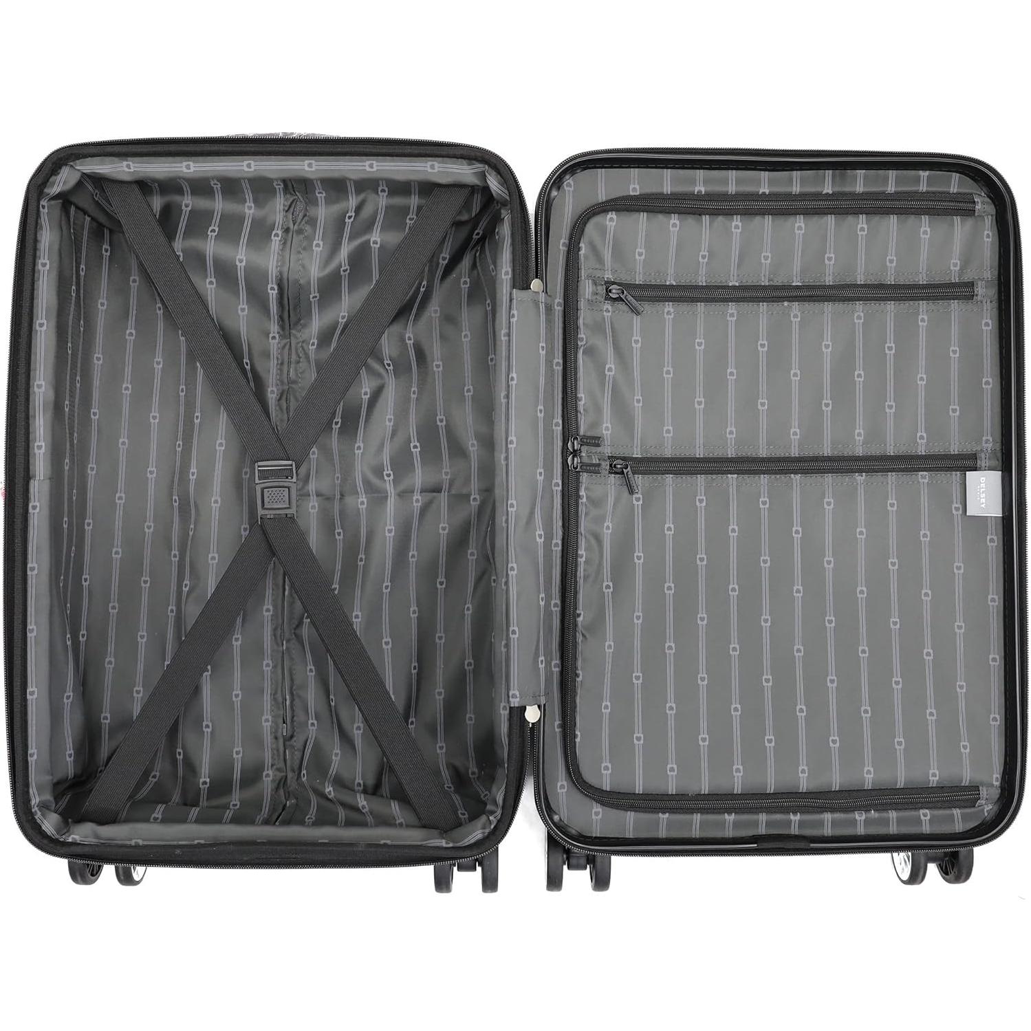 Juego de 3 Maletas Delsey Paris Margot Expandibles Negras