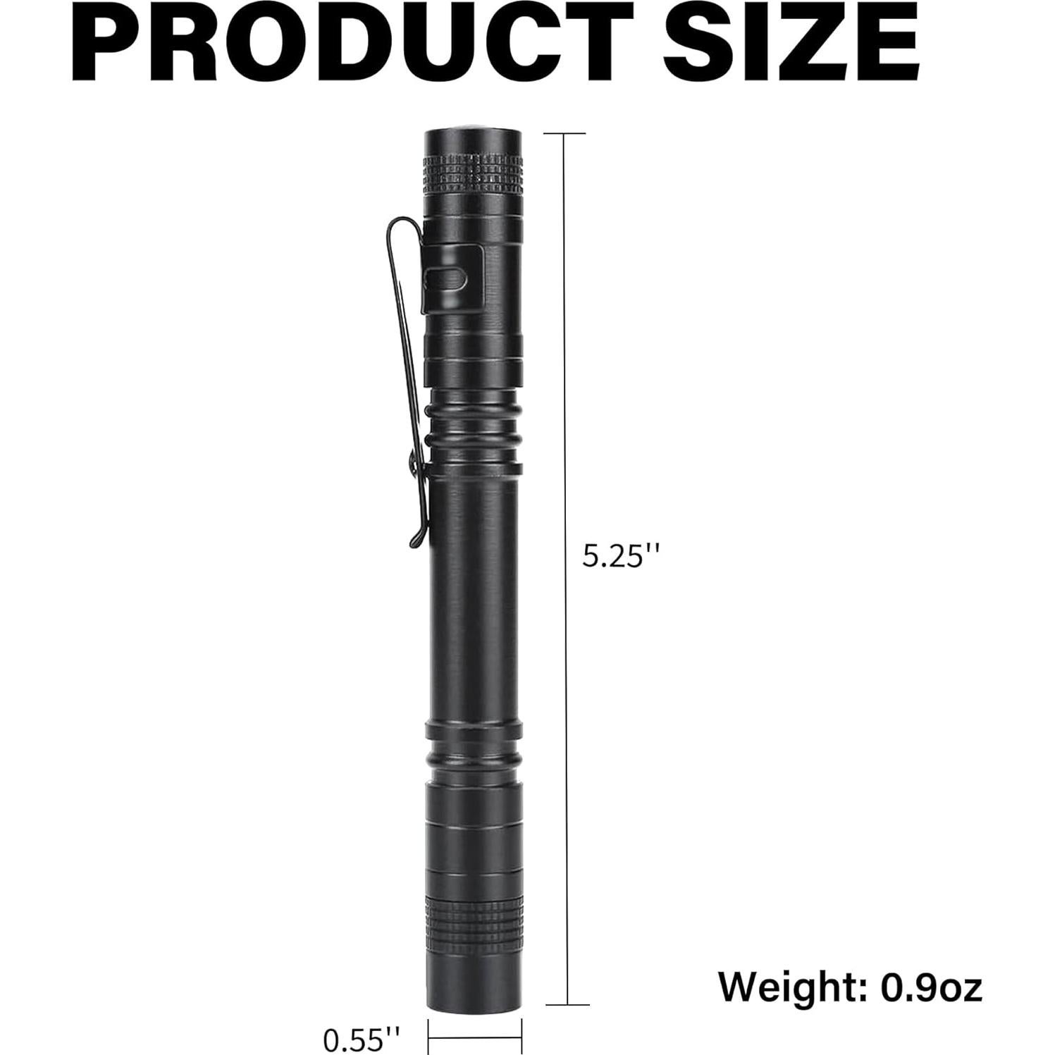 Linterna de bolígrafo LED GaiGaiMall, paquete de 4, alta calidad