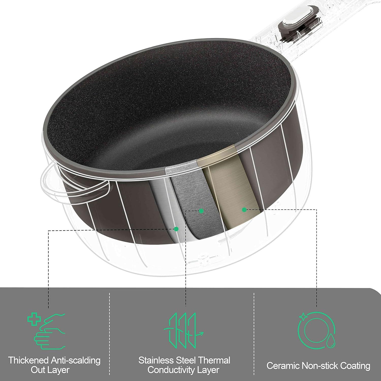 Cocina Eléctrica Dezin 2L Antiadherente para Fideos y Arroz