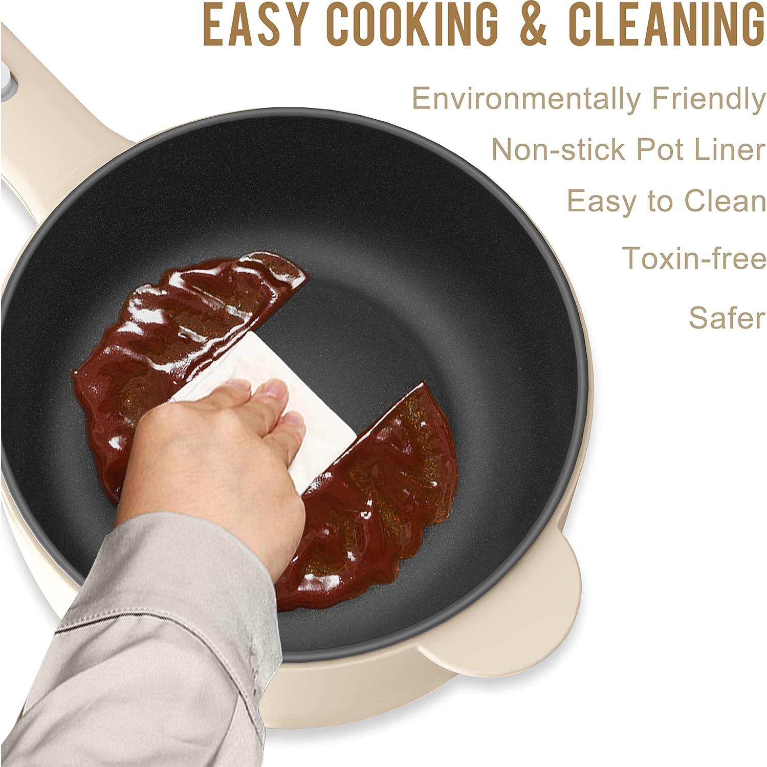 Cocina Eléctrica Dezin 2L Antiadherente para Fideos y Arroz