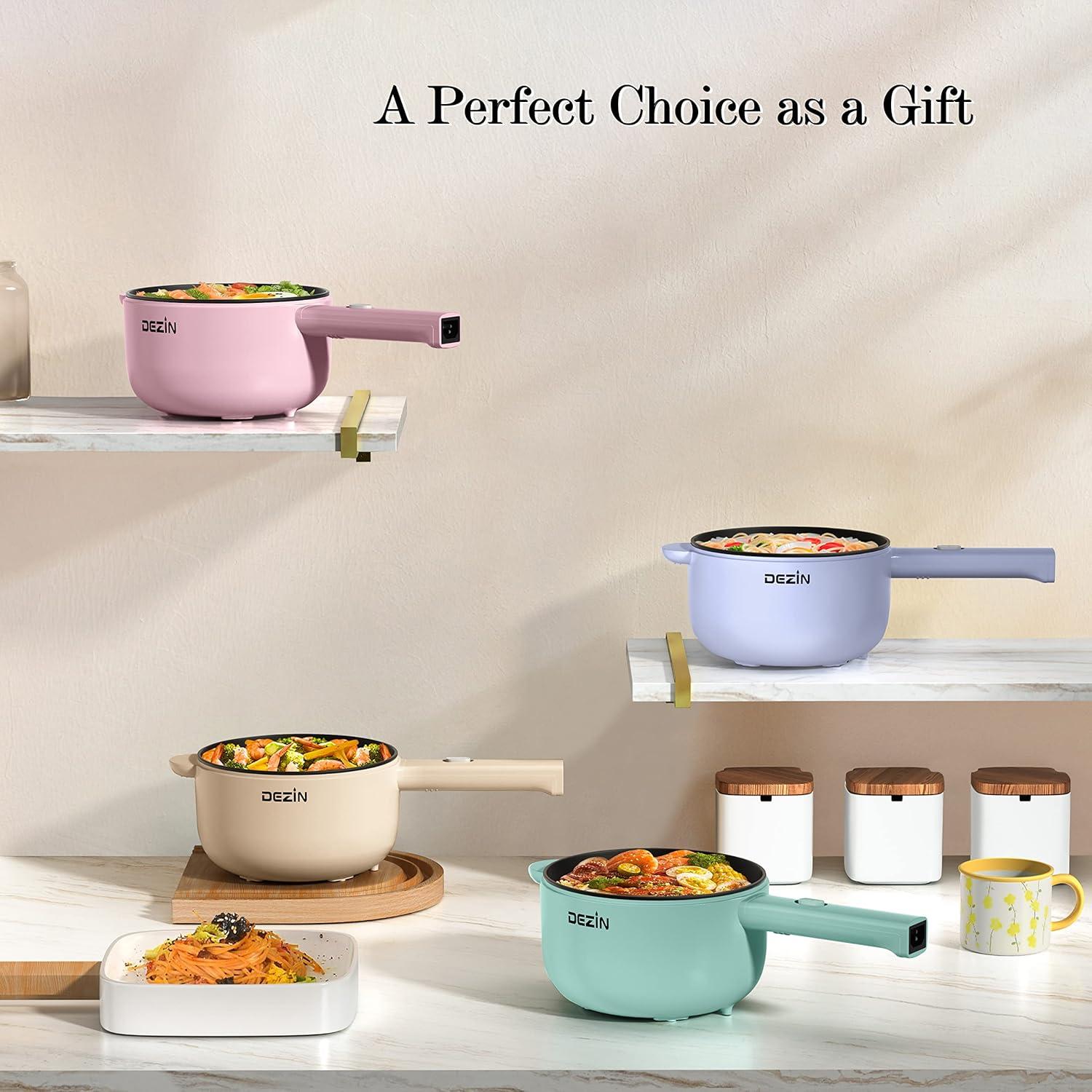 Cocina Eléctrica Dezin 2L Antiadherente para Fideos y Arroz